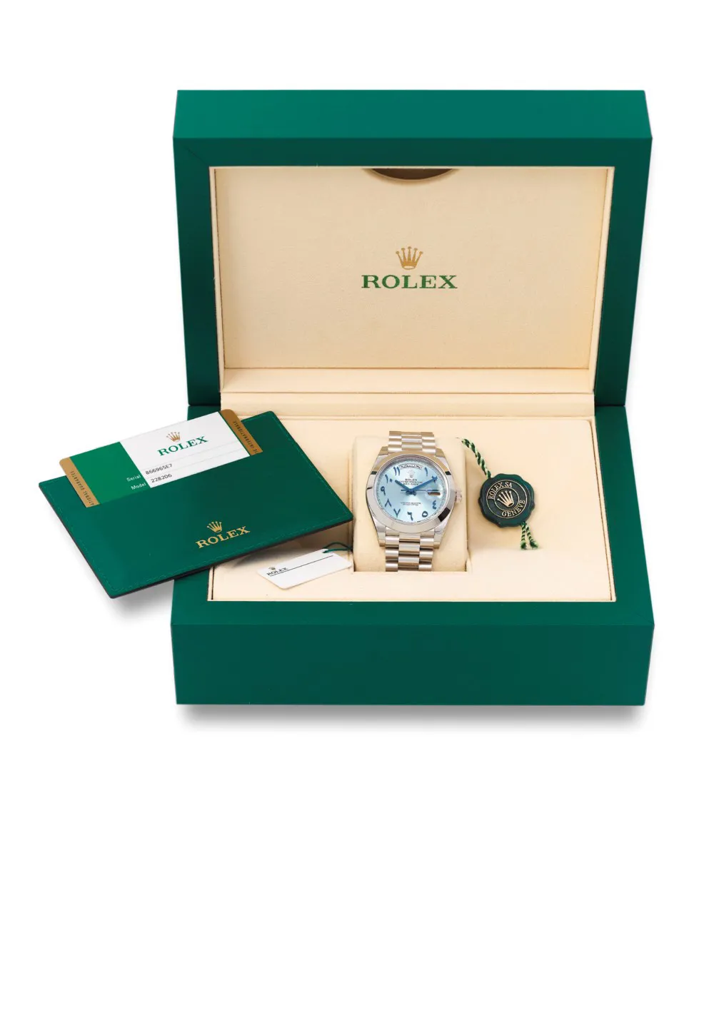 Rolex Day-Date 40 228206 40mm Platinum Blue