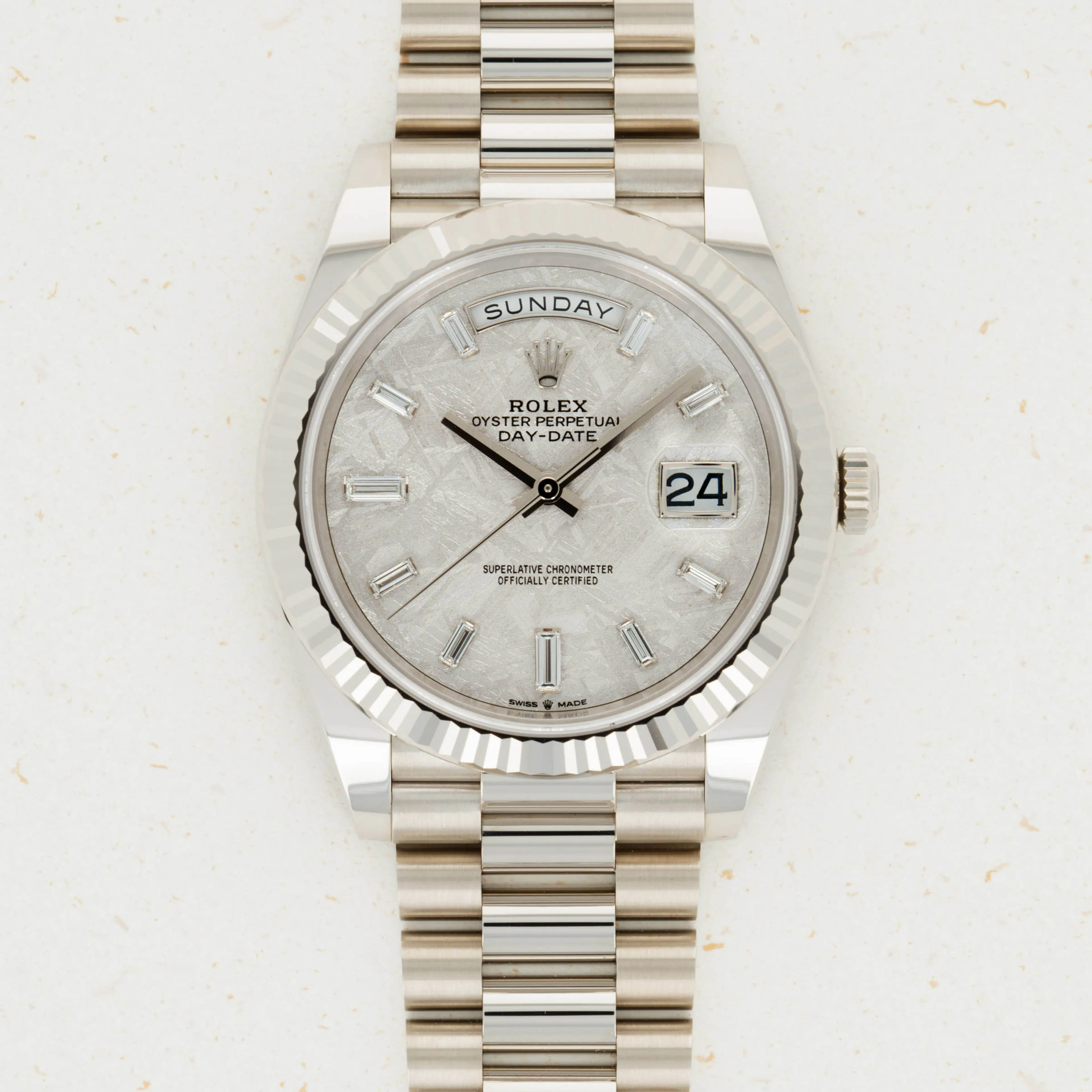 Rolex Day-Date 40 228239 40mm White gold Meteorite