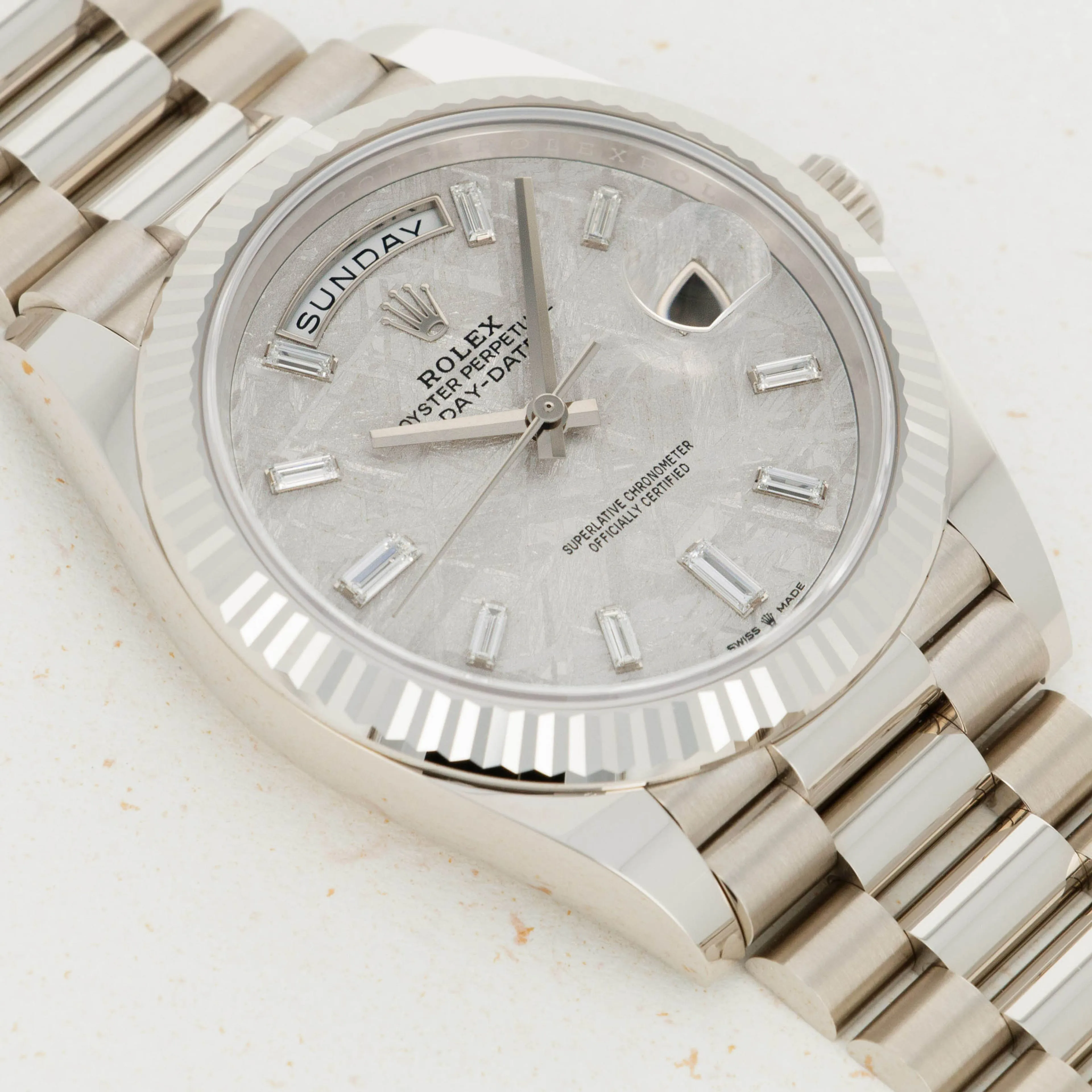 Rolex Day-Date 40 228239 40mm White gold Meteorite 1