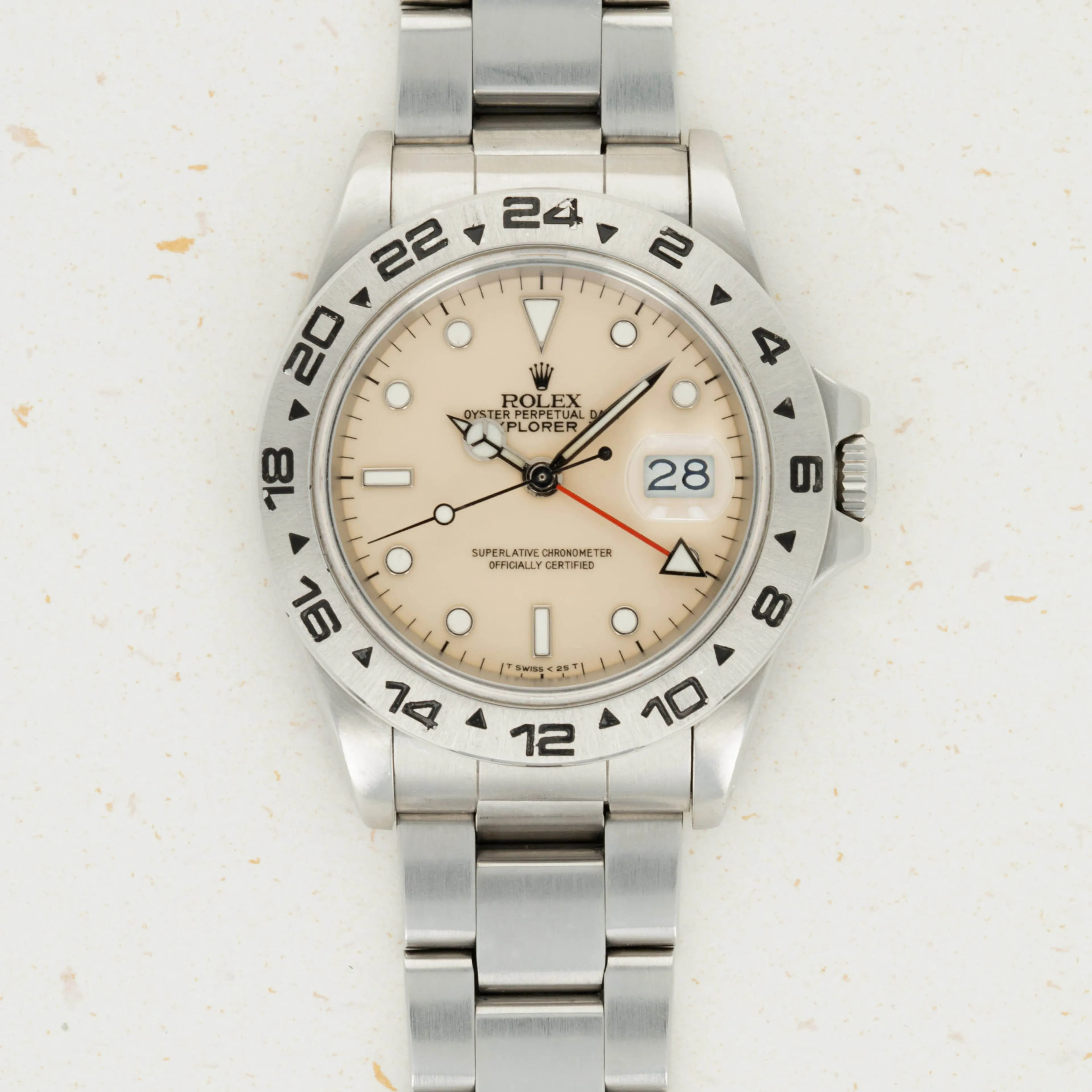 Rolex Explorer II 16550 40mm Stainless steel Cream