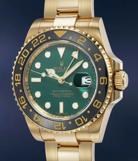 Rolex GMT-Master II 116718 40mm Yellow gold Green