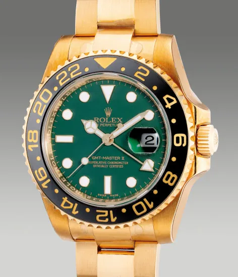 Rolex GMT-Master II 116718LN 40mm Yellow gold Green