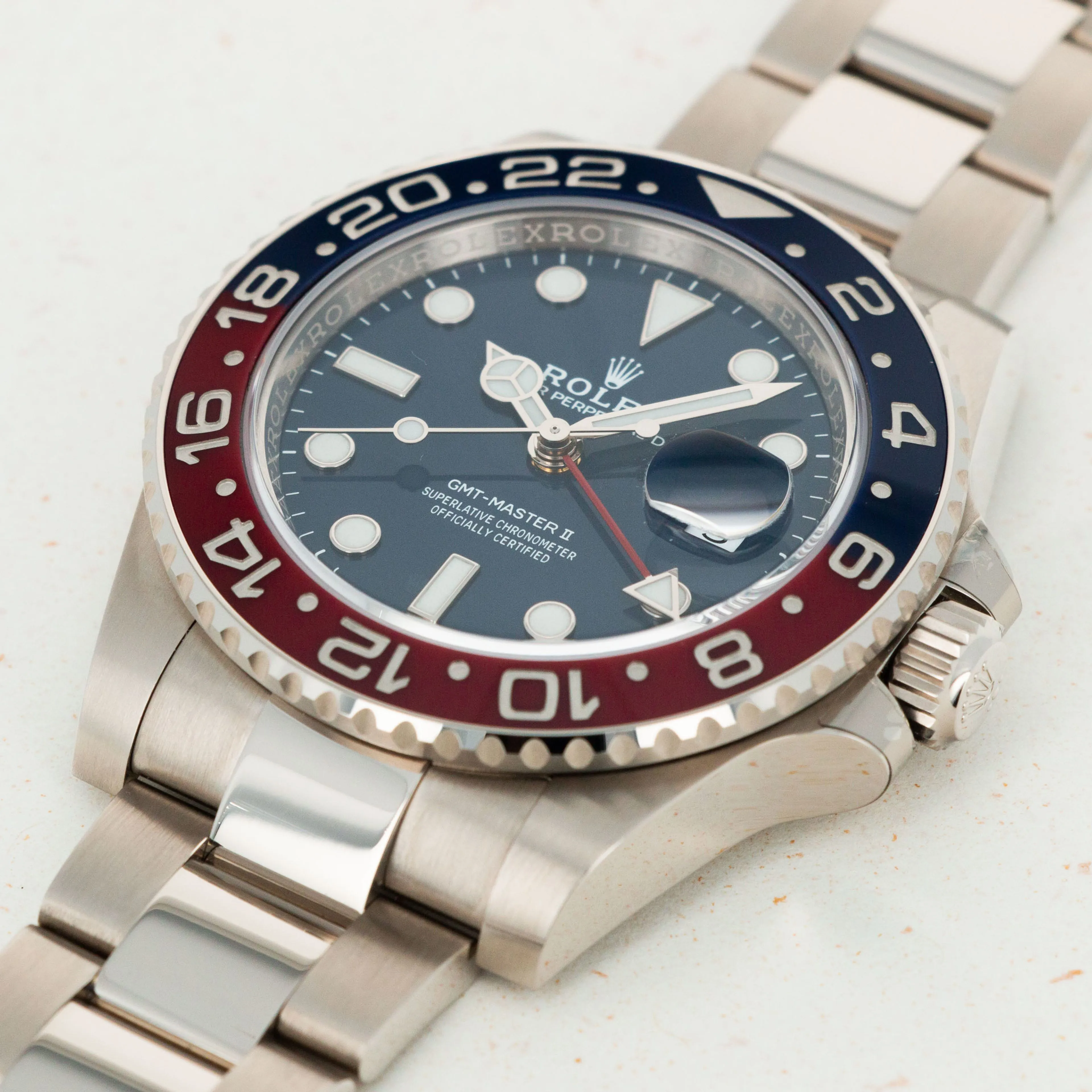 Rolex GMT-Master II 126719BLRO 40mm White gold Blue 3