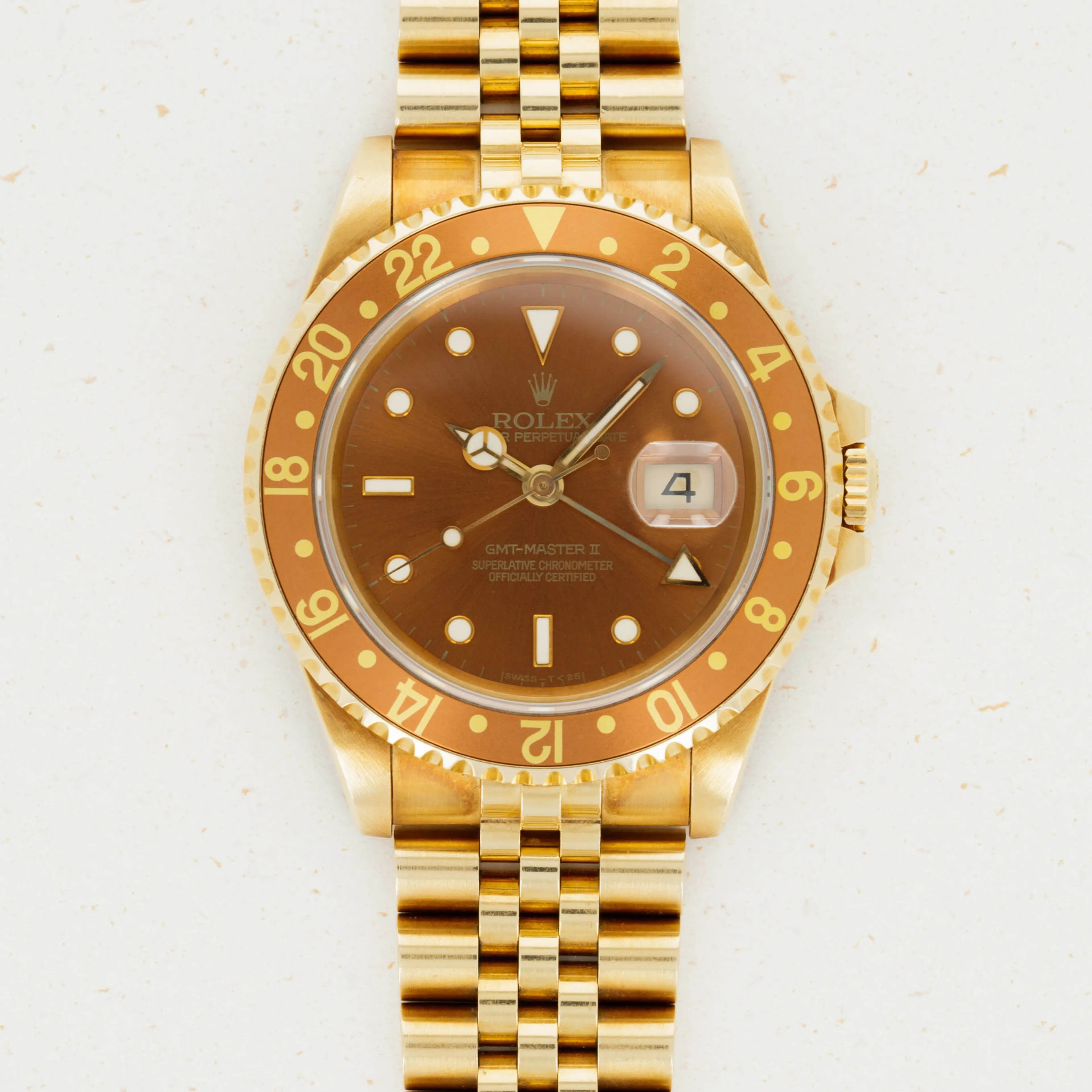 Rolex GMT-Master II 16718 40mm Yellow gold Brown