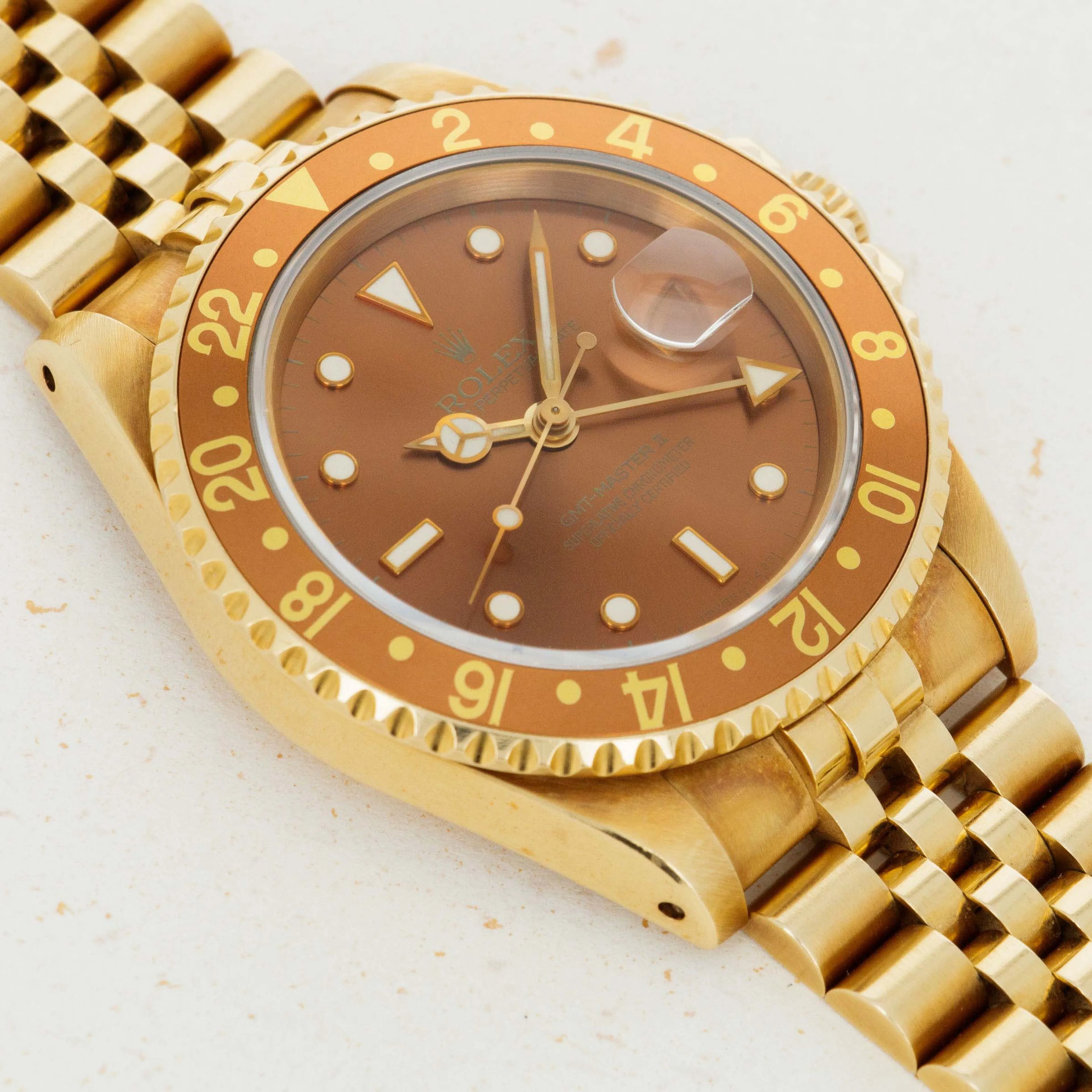 Rolex GMT-Master II 16718 40mm Yellow gold Brown 1