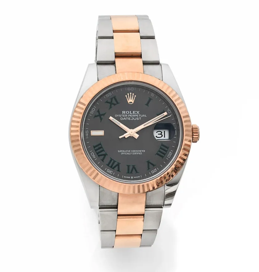 Rolex Datejust 41 126331 41mm Rose gold and Stainless steel Gray