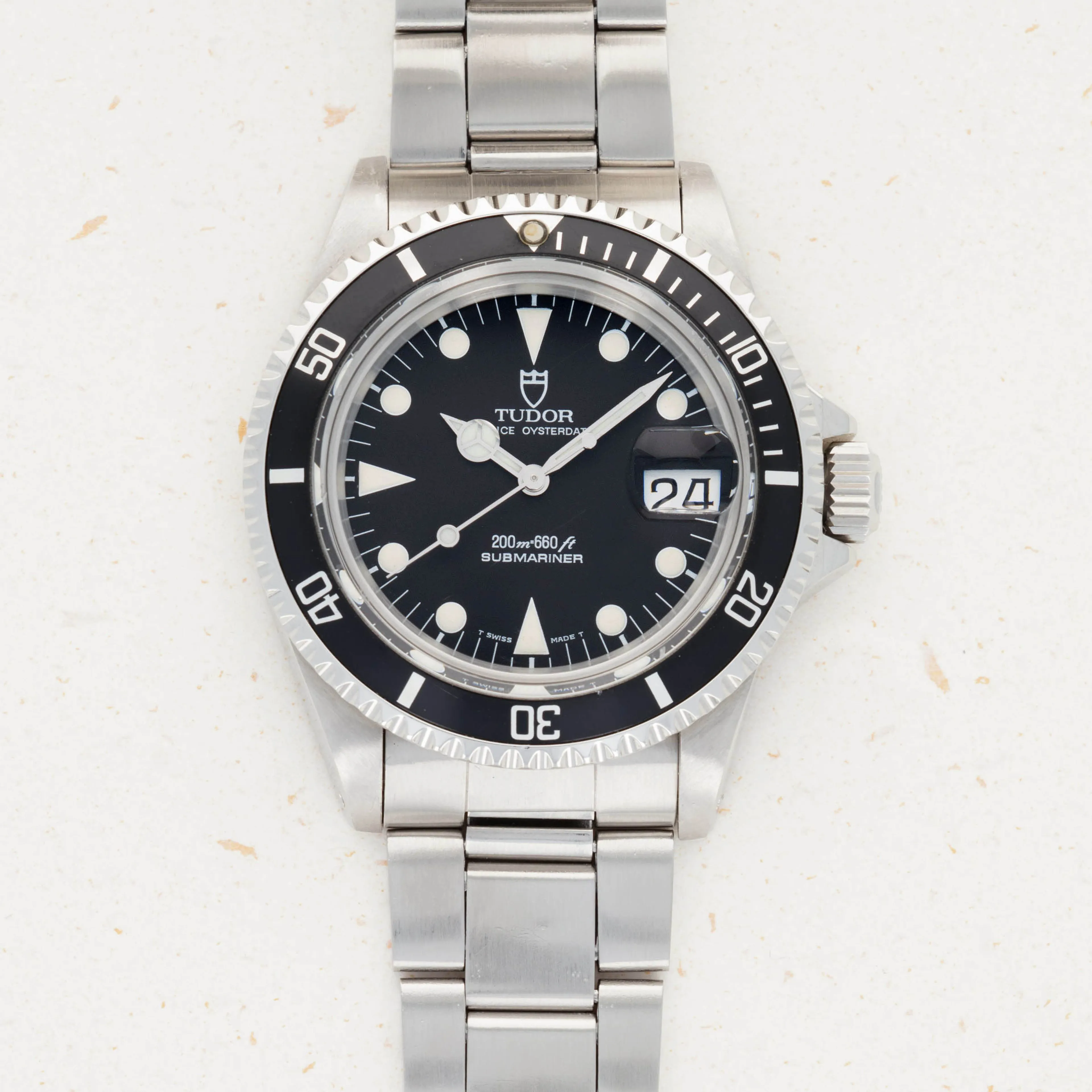 Tudor Submariner 79090 40mm Stainless steel Black