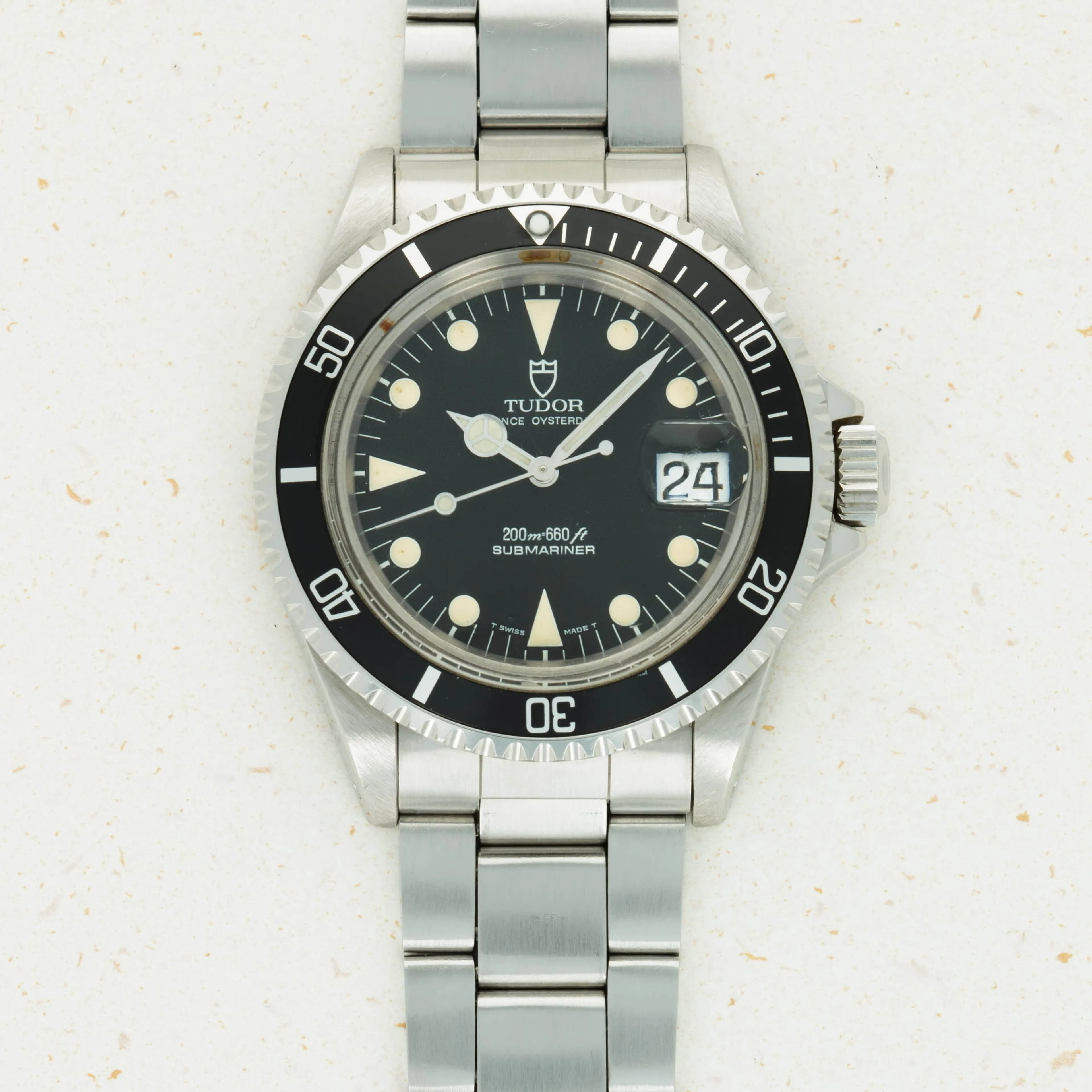 Tudor Submariner 79090 40mm Stainless steel Black