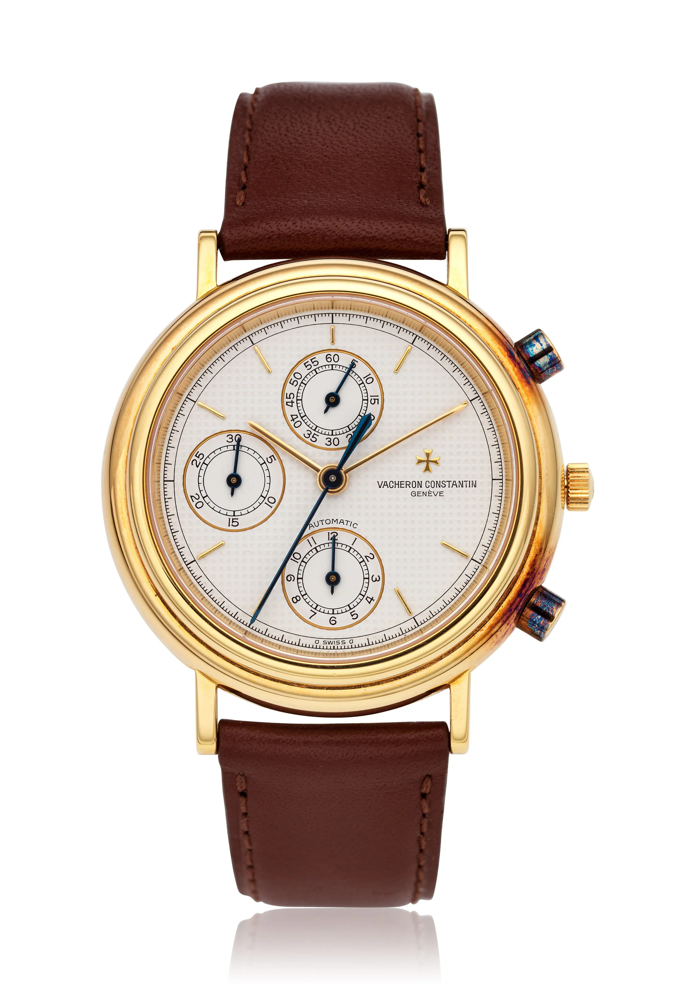 Vacheron Constantin Historiques 47001 38mm Yellow gold White guilloché