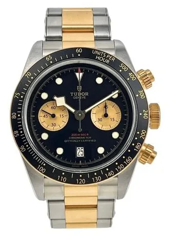 Tudor Black Bay Chrono S&G M79363N-0001 41mm Yellow gold and Stainless steel Black