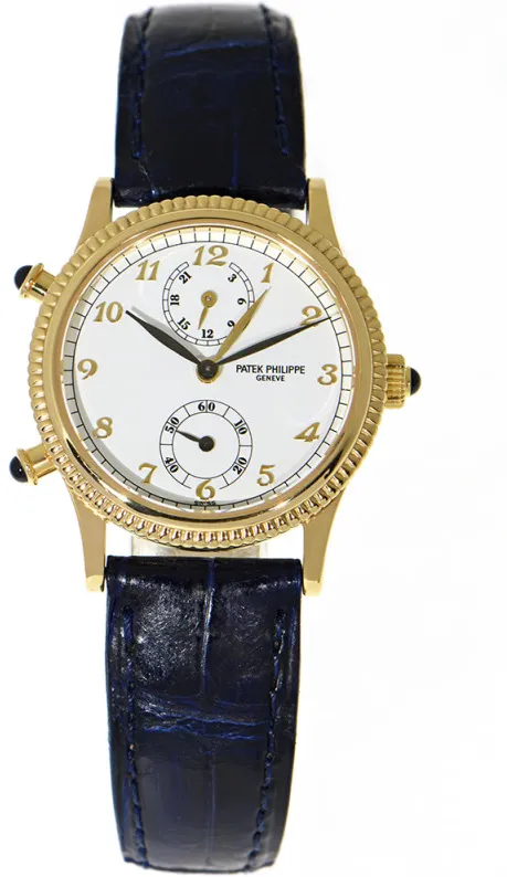 Patek Philippe Travel Time 4864 29.5mm Yellow gold White