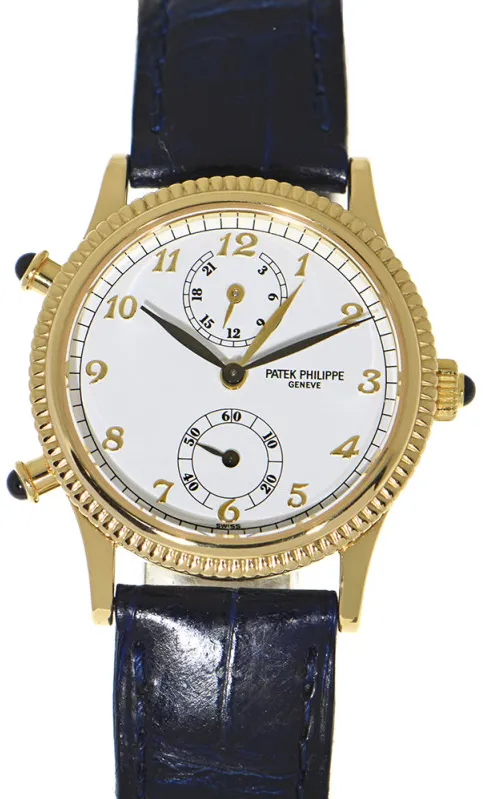 Patek Philippe Travel Time 4864 29.5mm Yellow gold White 1