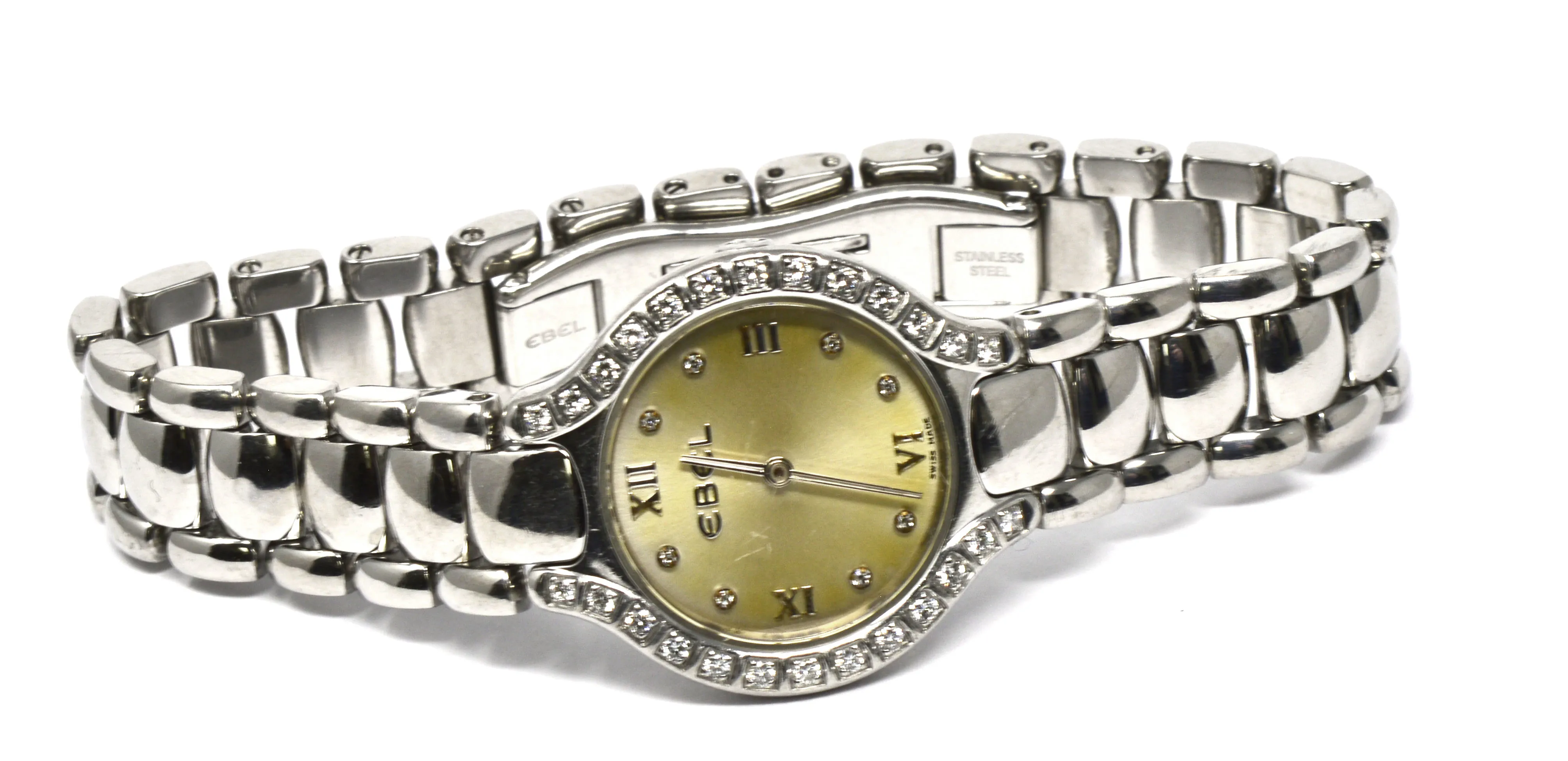 Ebel Beluga E 9976418-20 25mm Stainess steel & diamond Mother-of-pearl