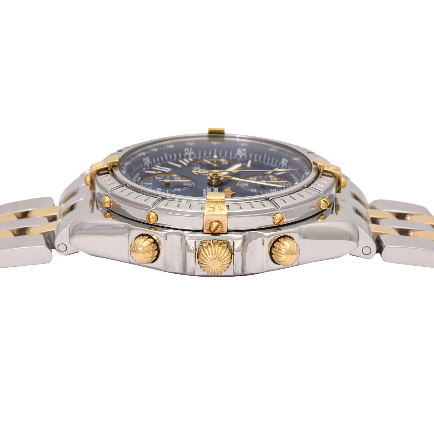 Breitling Crosswind B13055 43mm Yellow gold and stainless steel Blue 2