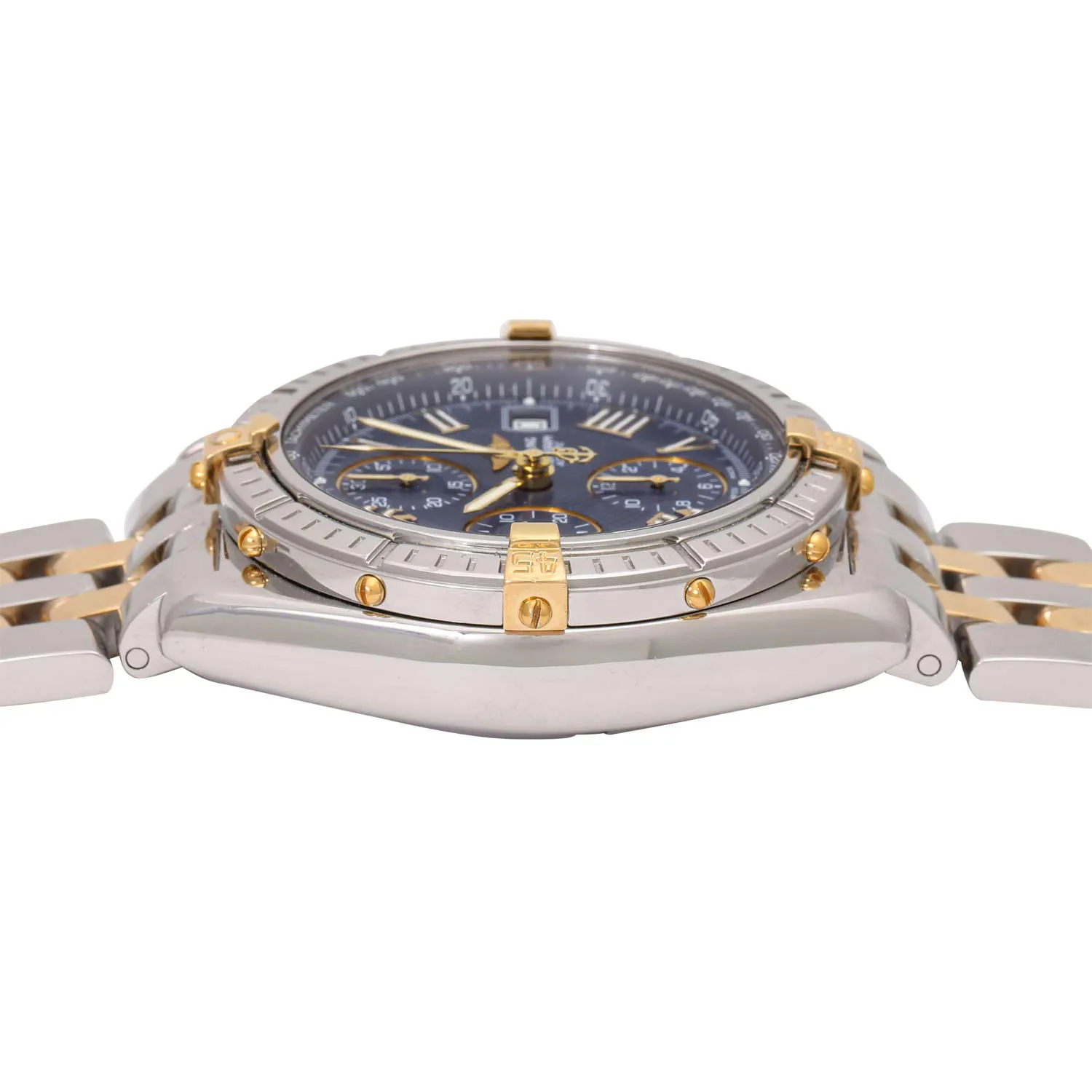 Breitling Crosswind B13055 43mm Yellow gold and stainless steel Blue 3