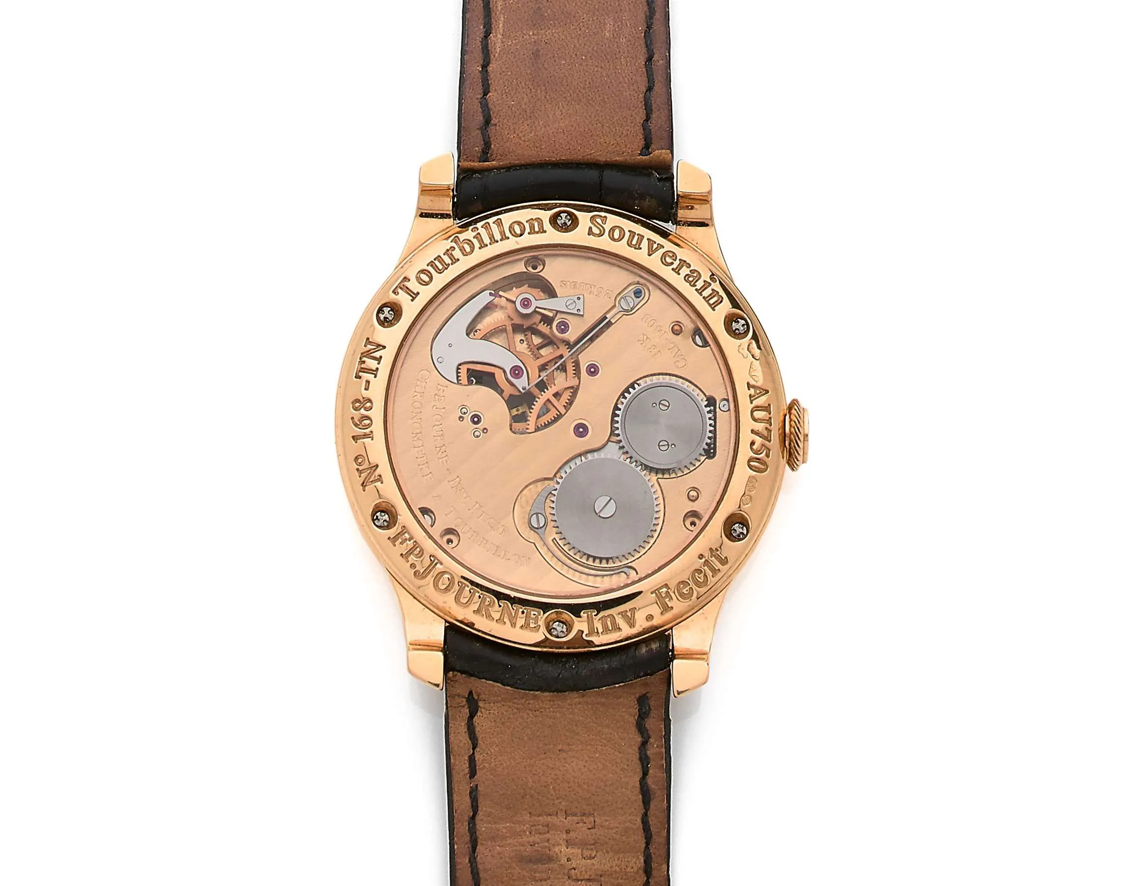 F.P. Journe Tourbillon Souverain 41mm Rose gold Silver 3