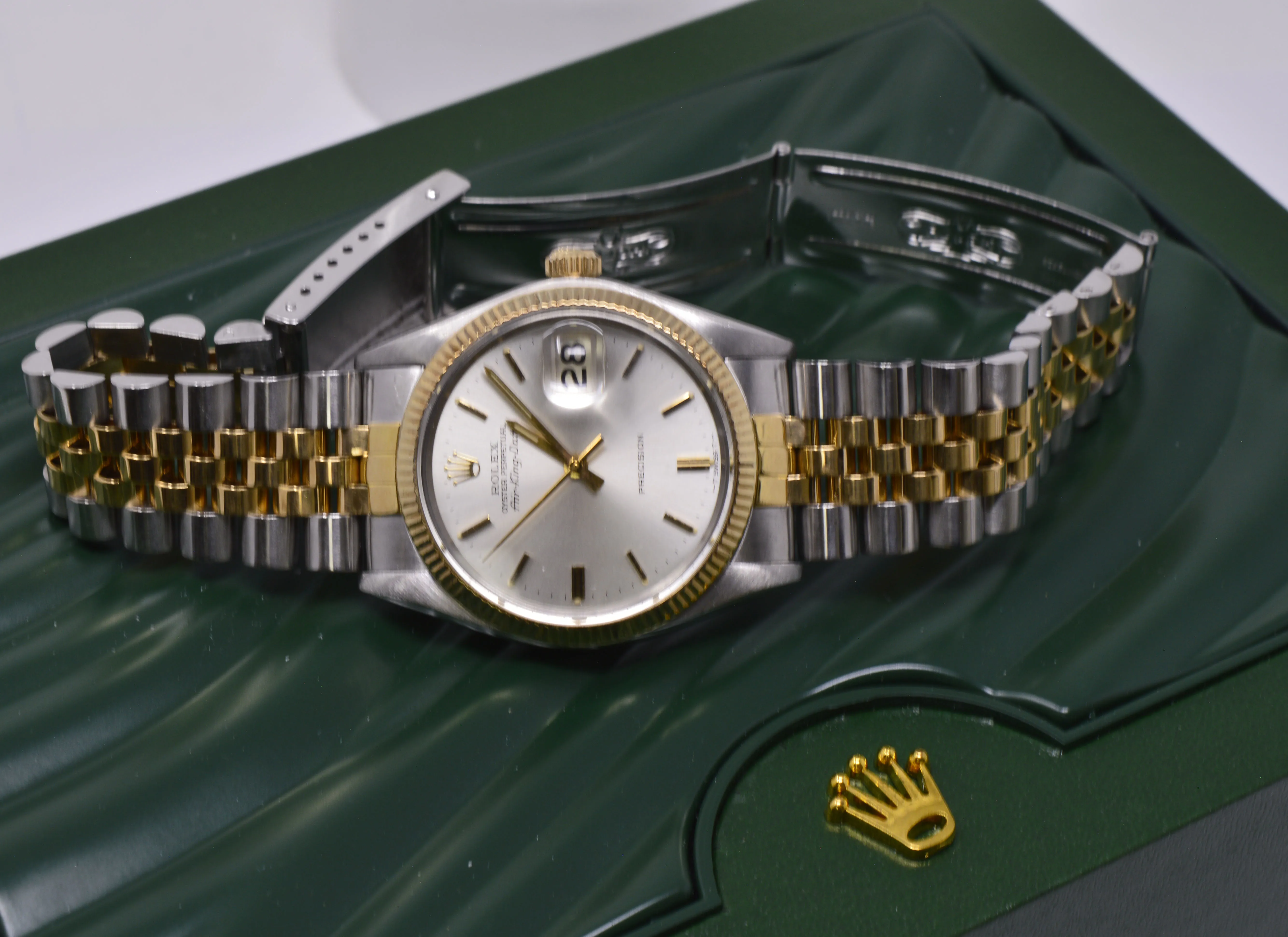 Rolex Air King 5701 34mm Yellow gold and Stainless steel Silver 5