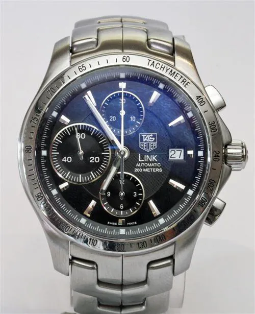 TAG Heuer Link Stainless steel Blue and Gray