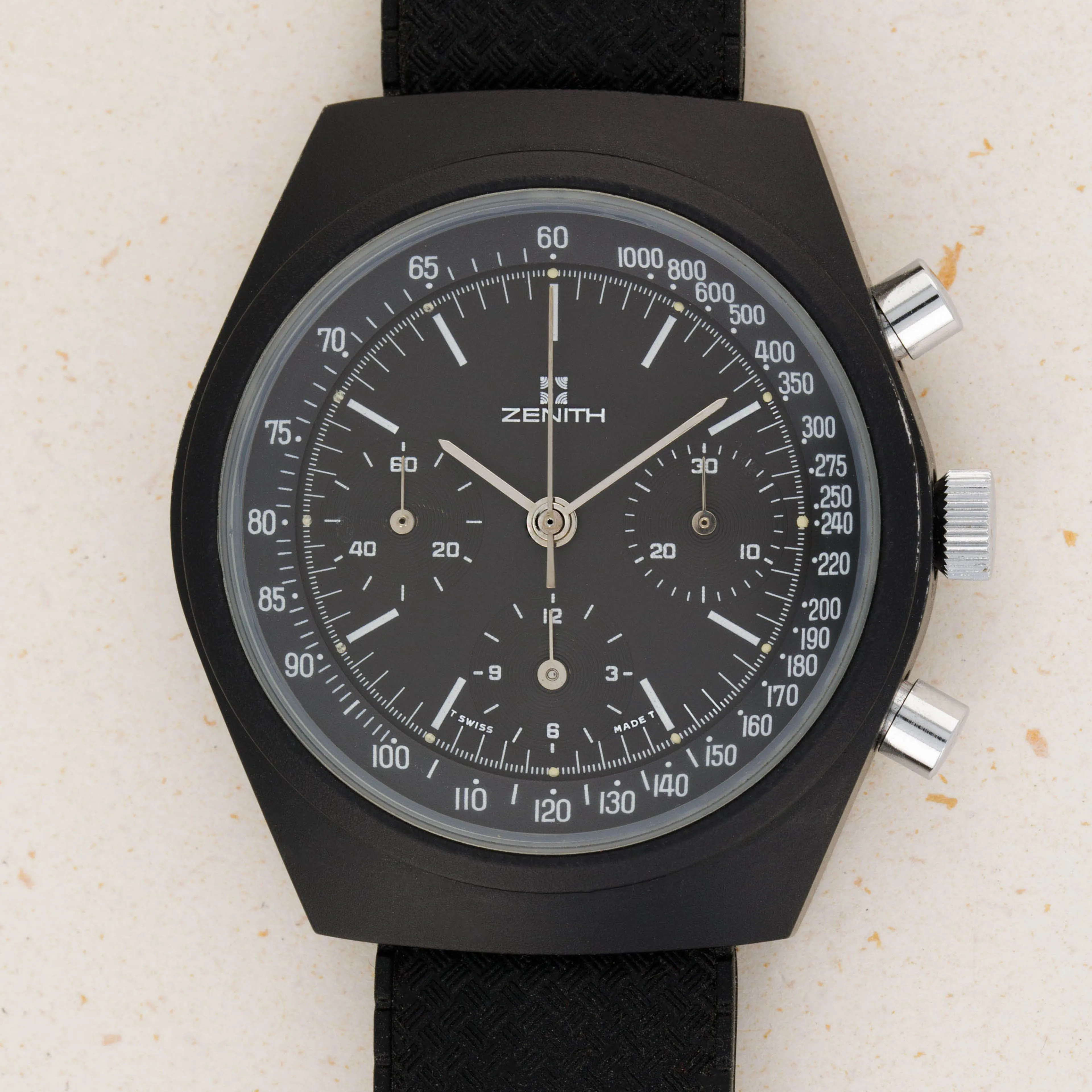 Zenith Chronograph NA 12mm Pvd stainless steel Black