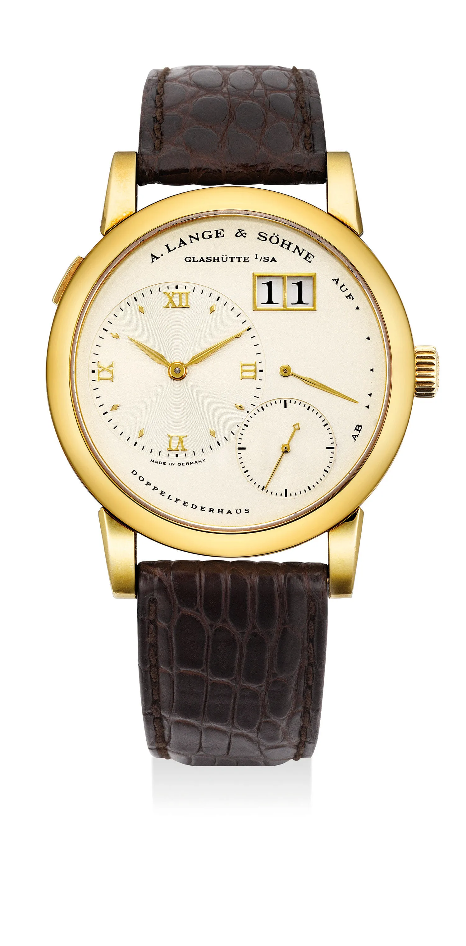 A. Lange & Söhne Lange 1 101.021 38.5mm Yellow gold Silver