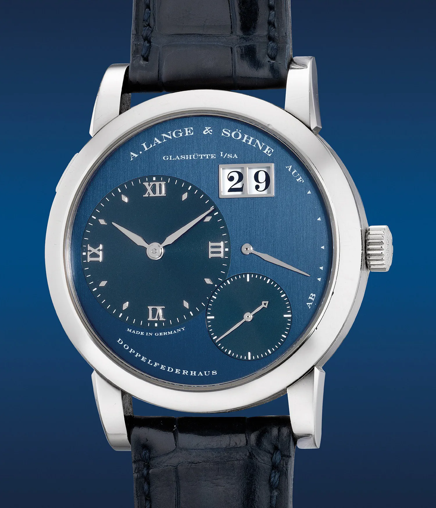 A. Lange & Söhne Lange 1 101.027 38.5mm White gold Blue