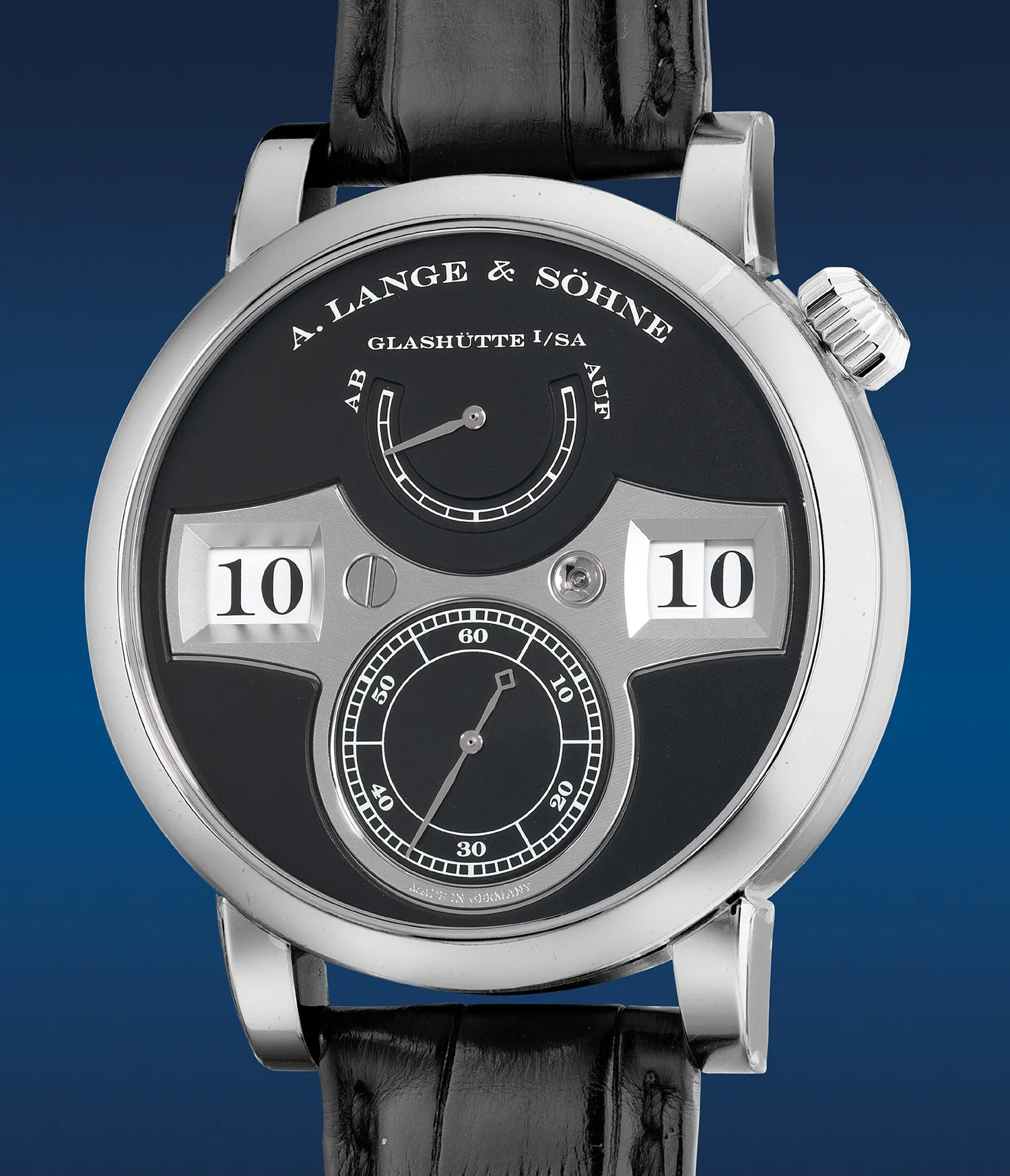 A. Lange & Söhne Lange Zeitwerk 140.029 41.9mm White gold Black