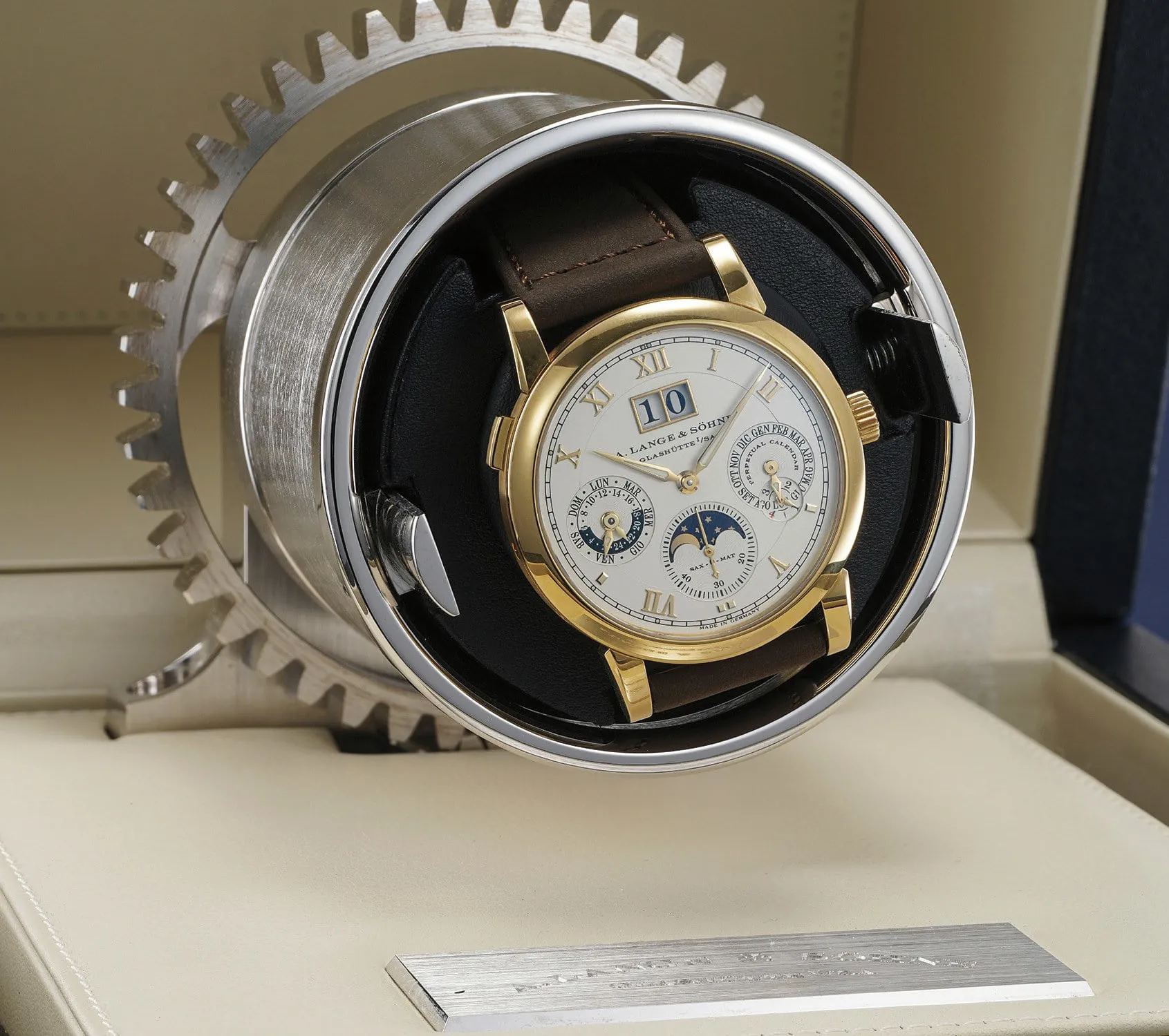 A. Lange & Söhne Langematik Perpetual 310.021 38.5mm Yellow gold Champagne 1