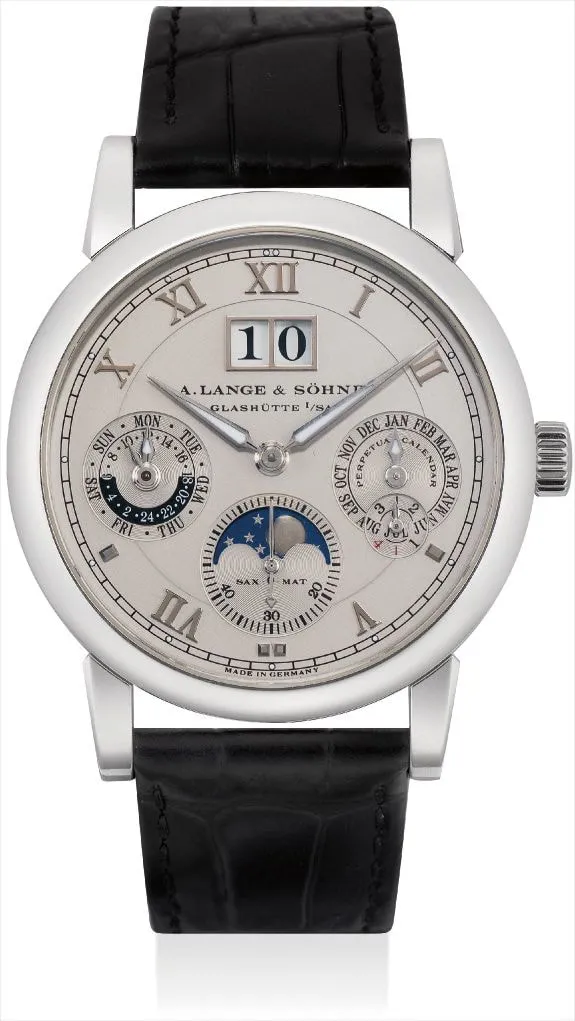 A. Lange & Söhne Langematik Perpetual 310.025E 38.5mm Platinum Light Grey