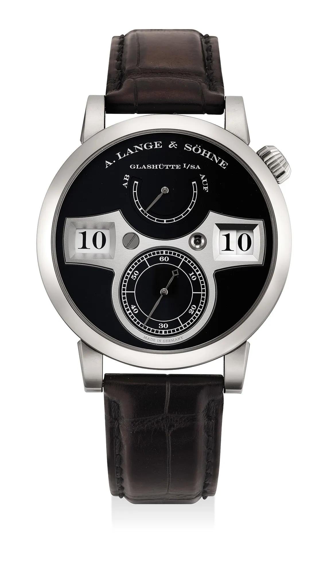 A. Lange & Söhne Lange Zeitwerk 140.029 42mm White gold Black