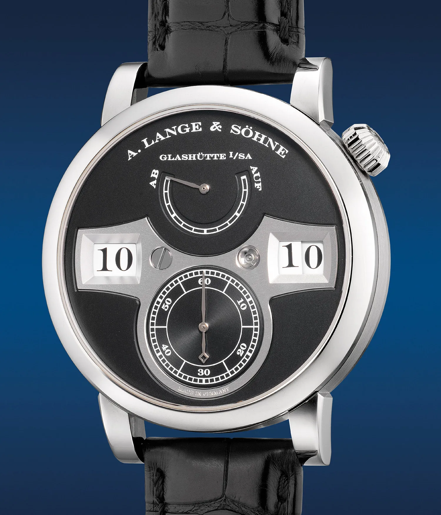 A. Lange & Söhne Lange Zeitwerk 140.029 42mm White gold Black