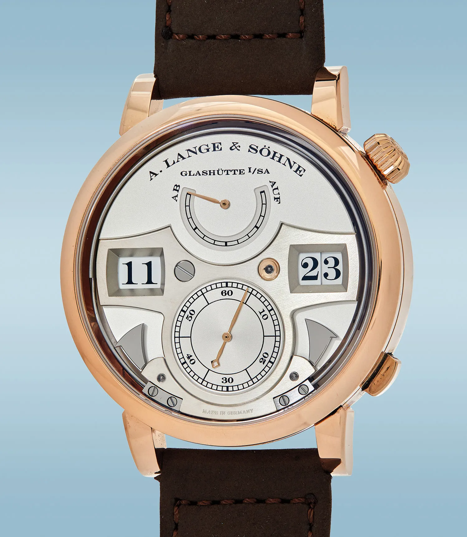 A. Lange & Söhne Zeitwerk 145.032 44mm Rose gold Silver