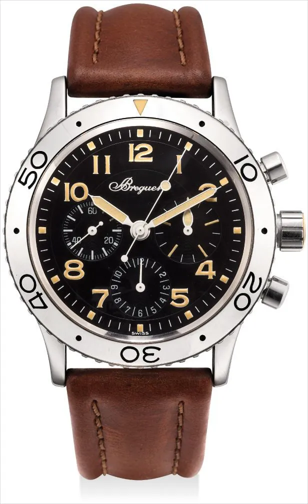 Breguet Type XX Aéronavale 3800 40mm Stainless steel Black