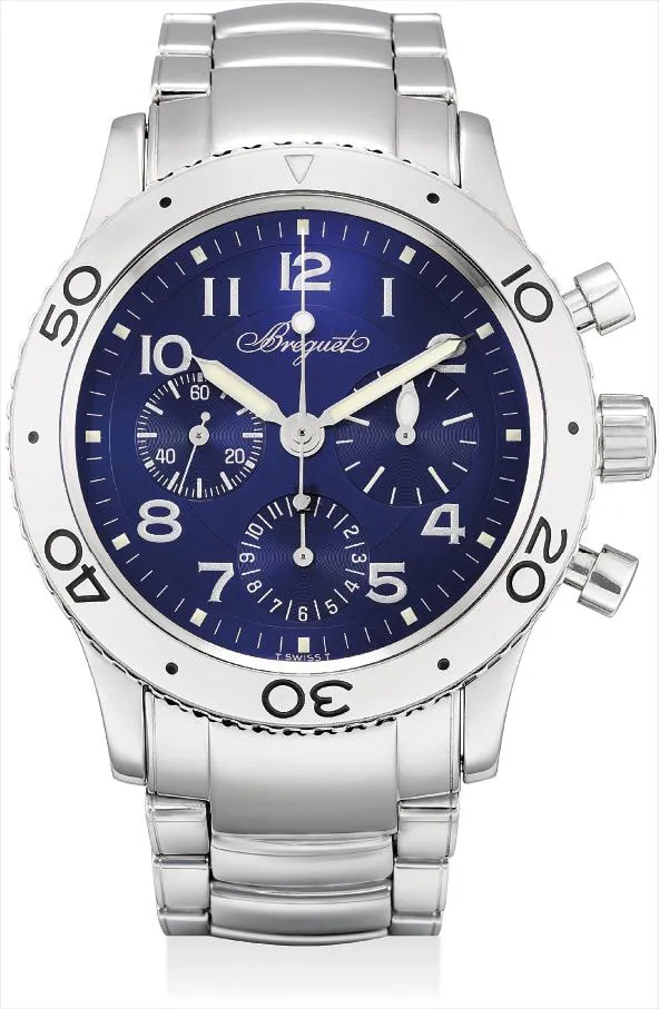 Breguet Type XX Aéronavale 3807 40mm Stainless steel Blue