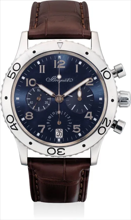 Breguet Type XX Transatlantique 3820 39mm Platinum Blue