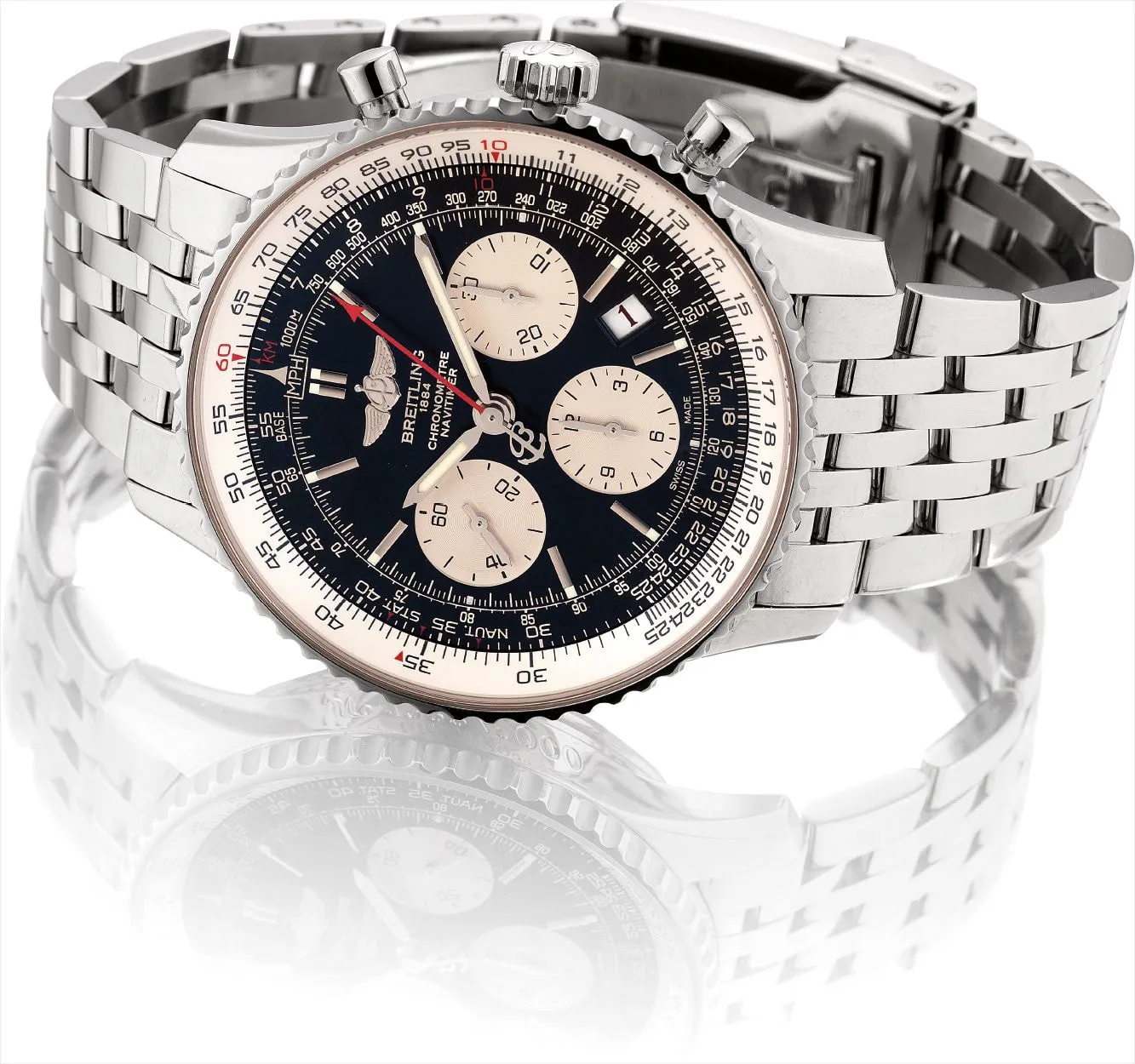 Breitling Navitimer 01 AB0121 42mm Stainless steel Black