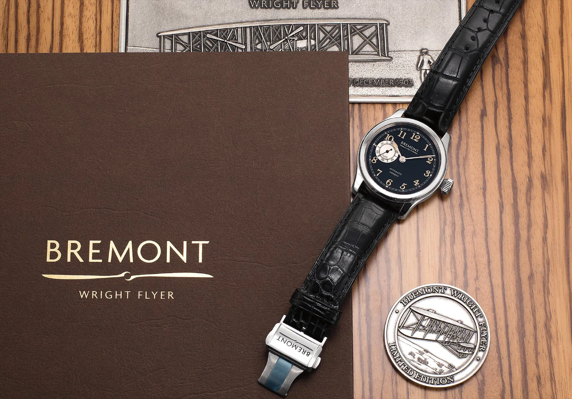 Bremont Wright Flyer WF-SS 43mm Stainless steel Black