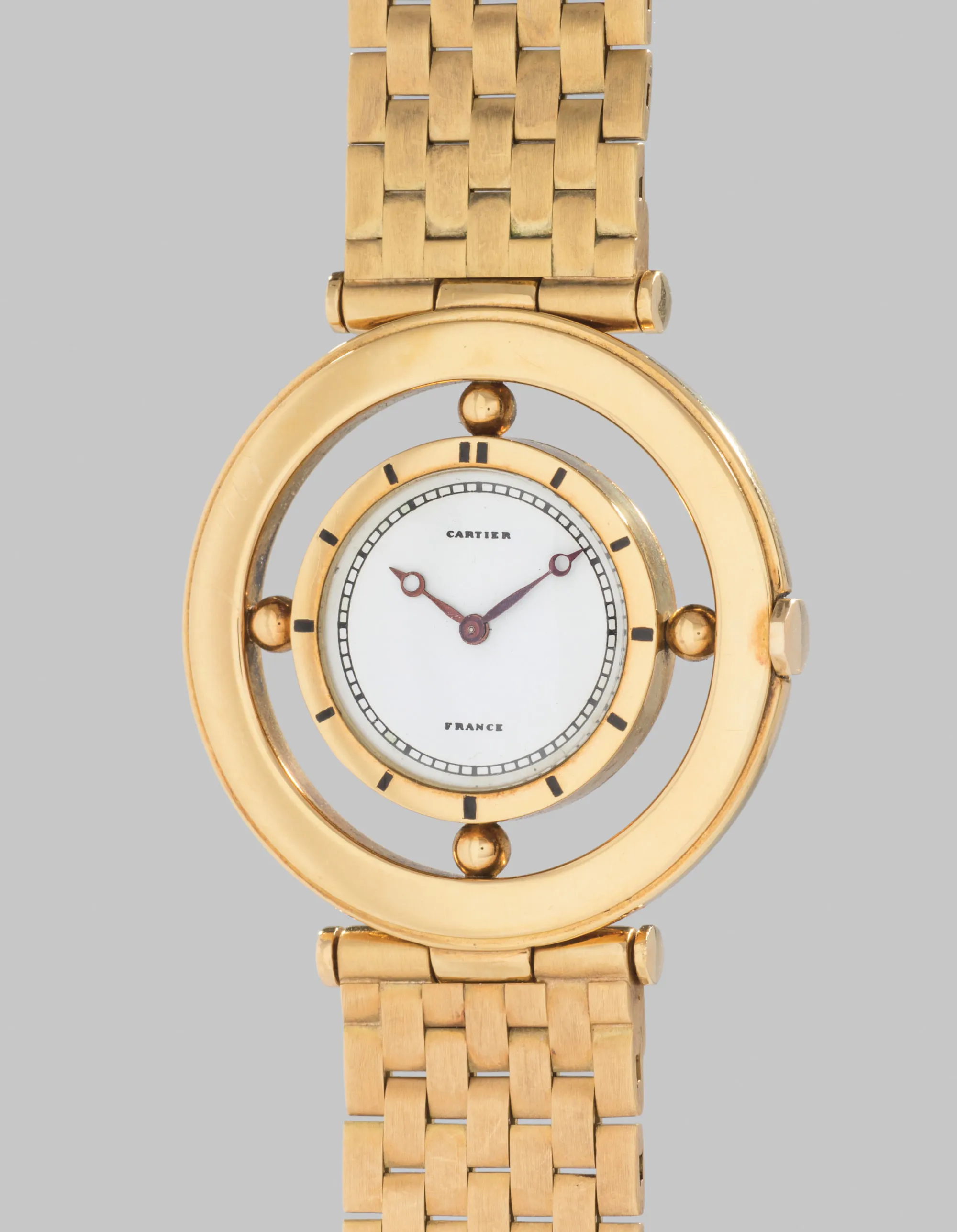 Cartier Helm 35mm Yellow gold White