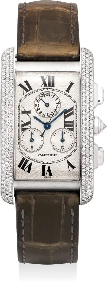 Cartier Tank Américaine 2339 45mm White gold and Diamond White