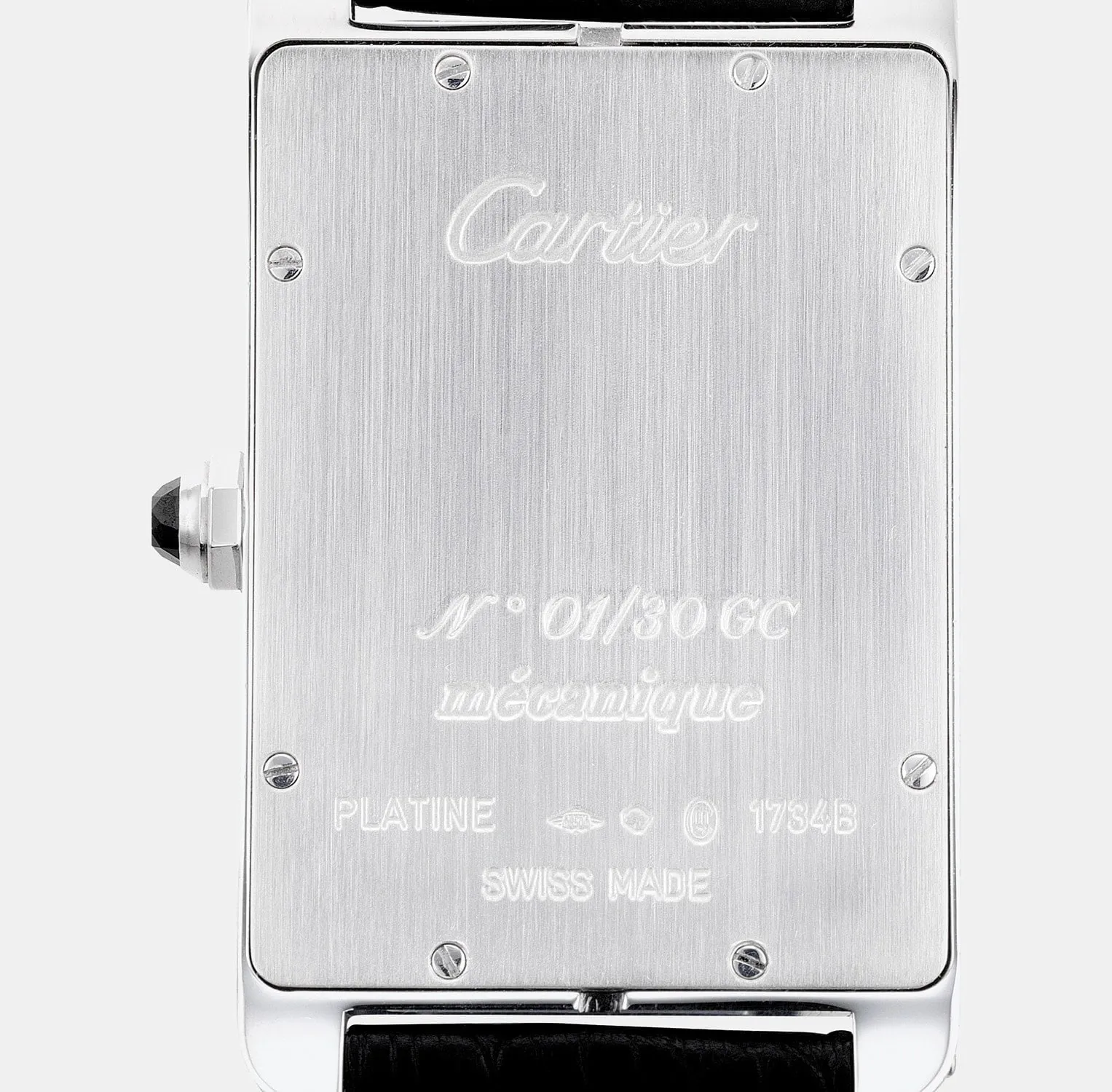 Cartier Tank Americaine Mecanique, Collection Privée 1734B 26.5mm Platinum White 1