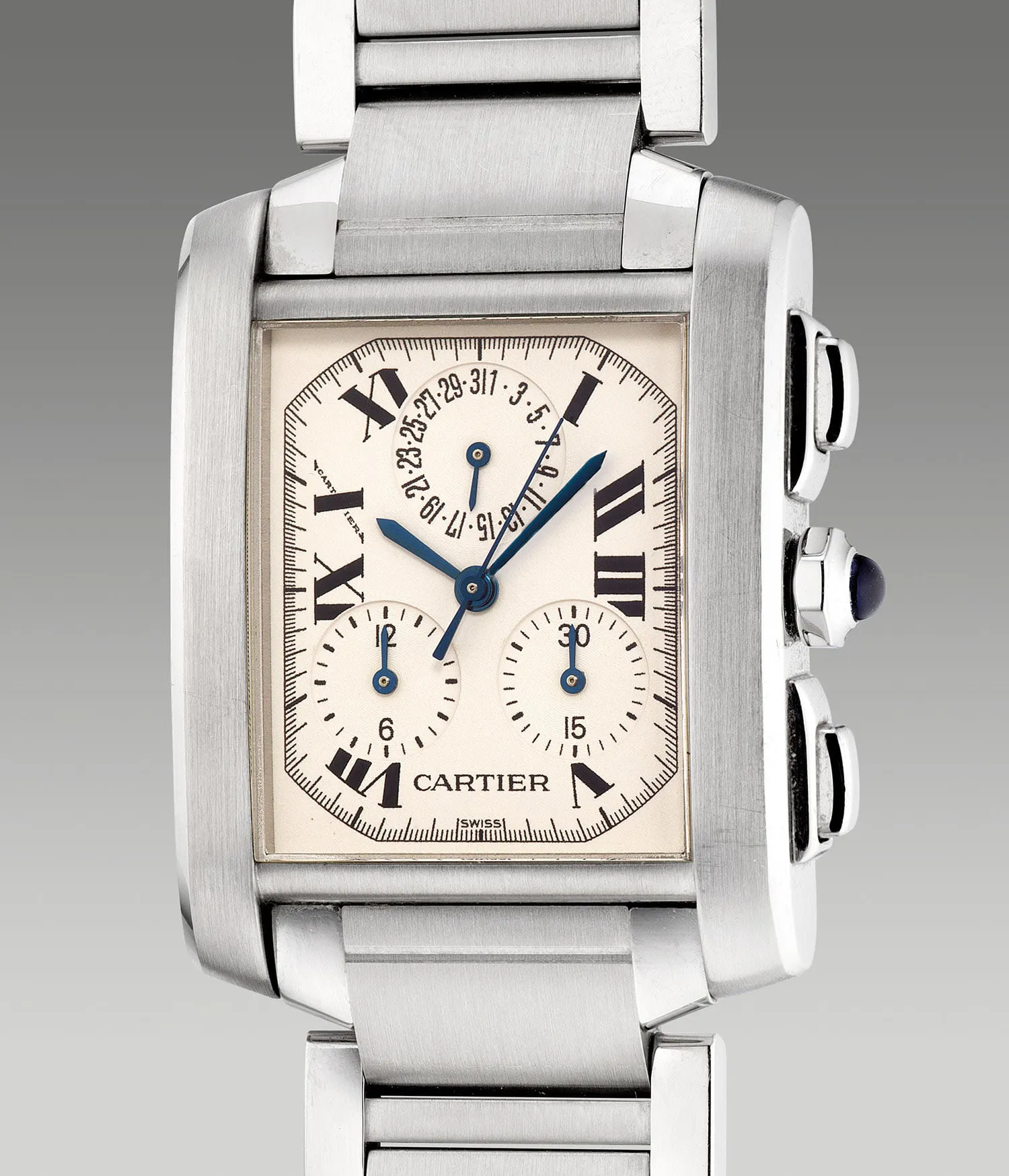 Cartier Cougar W51001Q3 30mm Stainless steel White