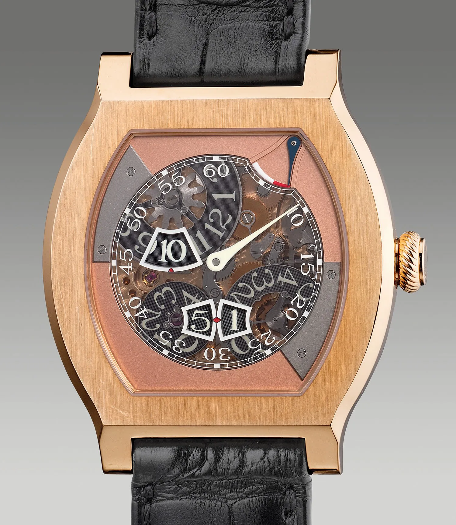 F.P. Journe Vagabondage III 37.5mm Rose gold Semi-skeletonized