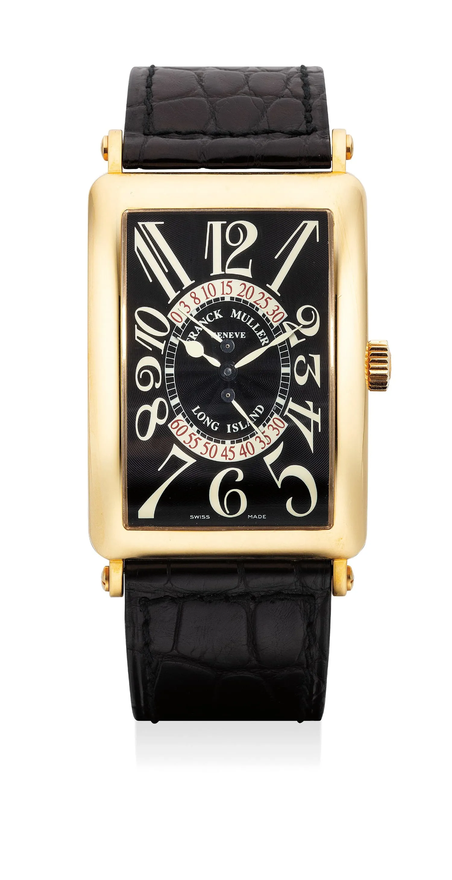 Franck Muller Long Island 1100 DS R 32.5mm Yellow gold Black