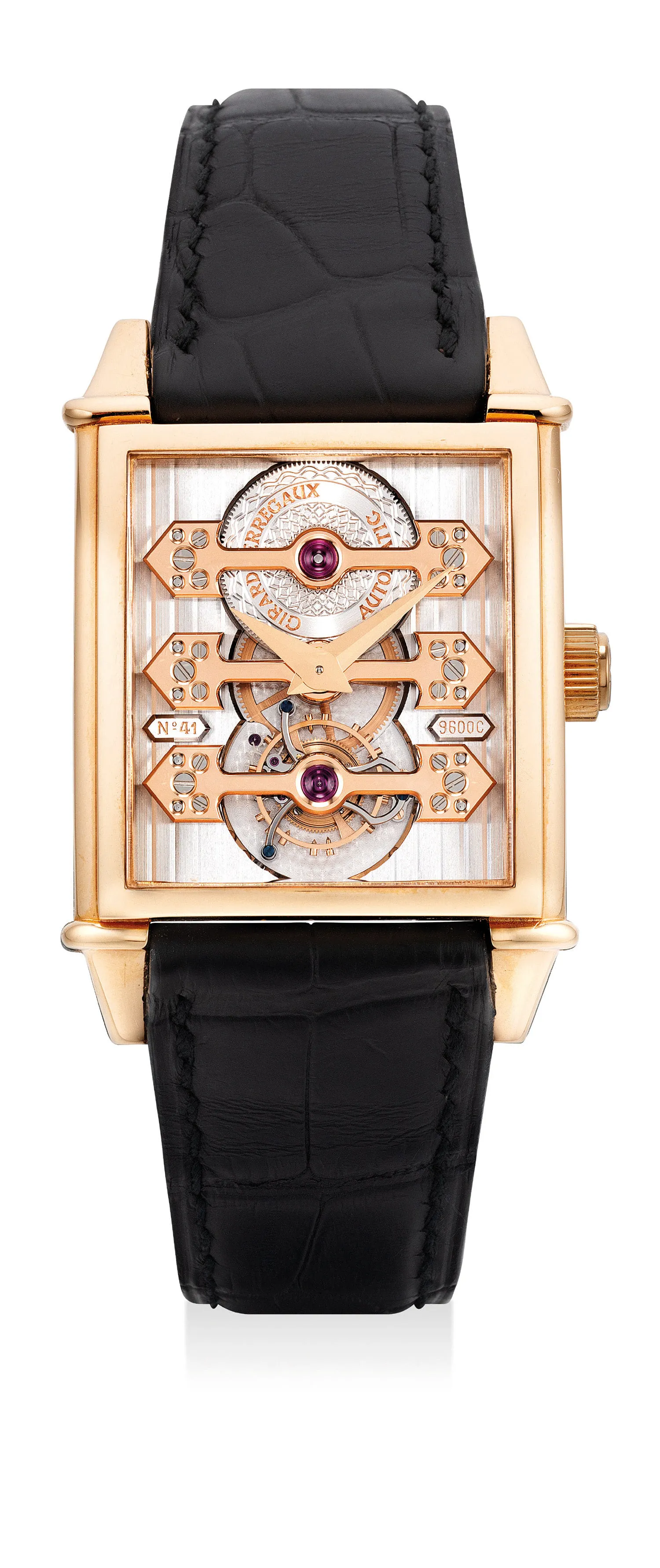 Girard-Perregaux Automatic Three Bridges Tourbillon 9987 32mm Rose gold Semi-skeleontized