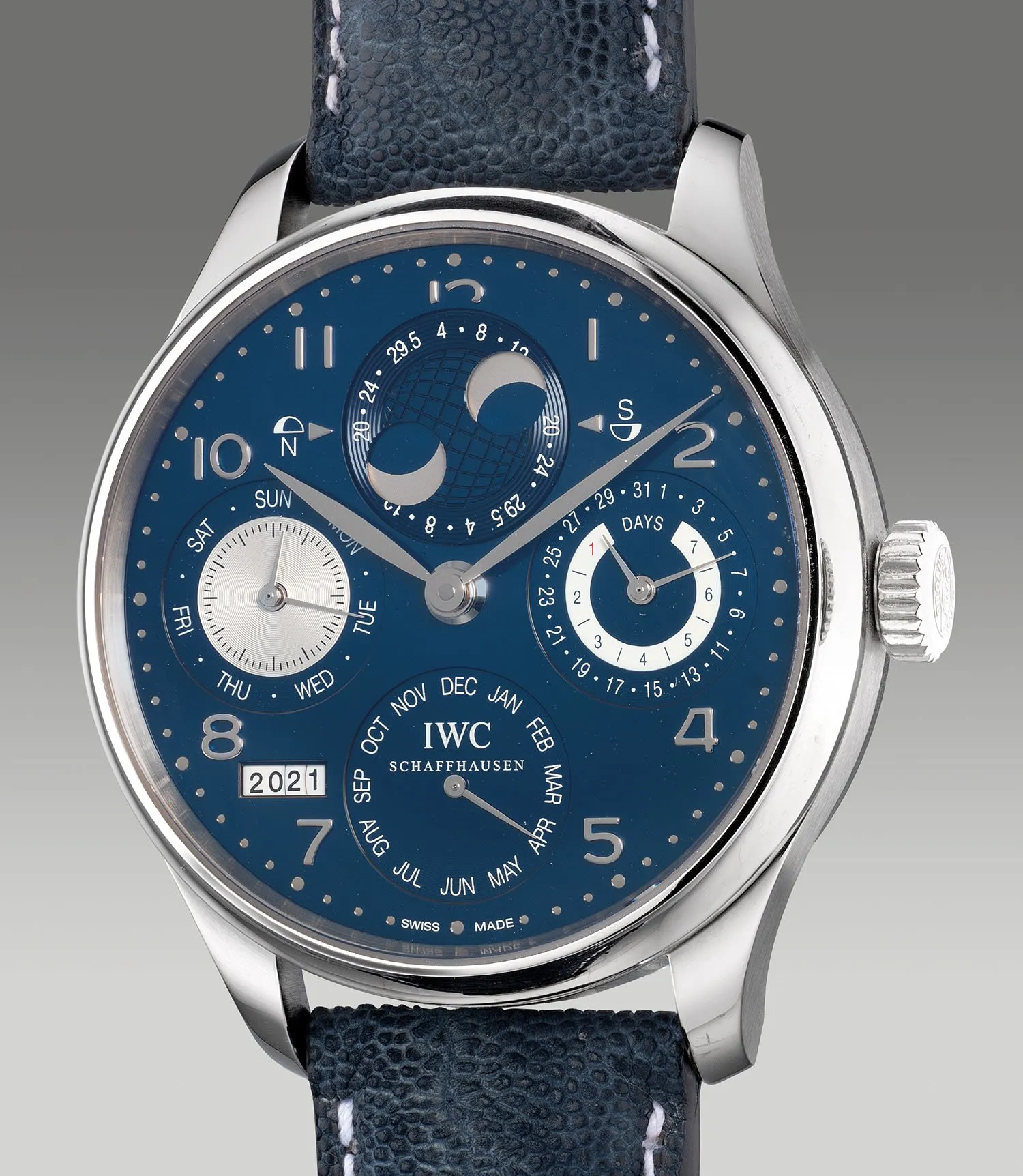 IWC Portugieser IW503203 44mm White gold Blue