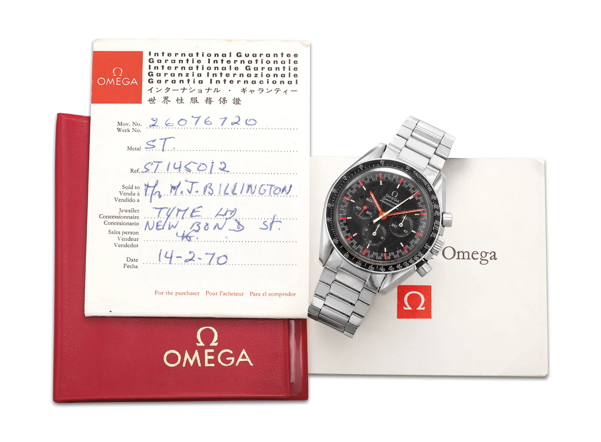 Omega Speedmaster 145.012-68SP 41.5mm Stainless steel Black 1