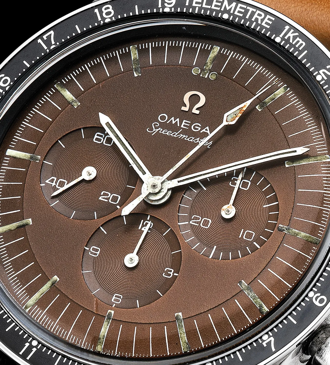 Omega Speedmaster Ed White ST 105.003-65 40mm Stainless steel Brown 1