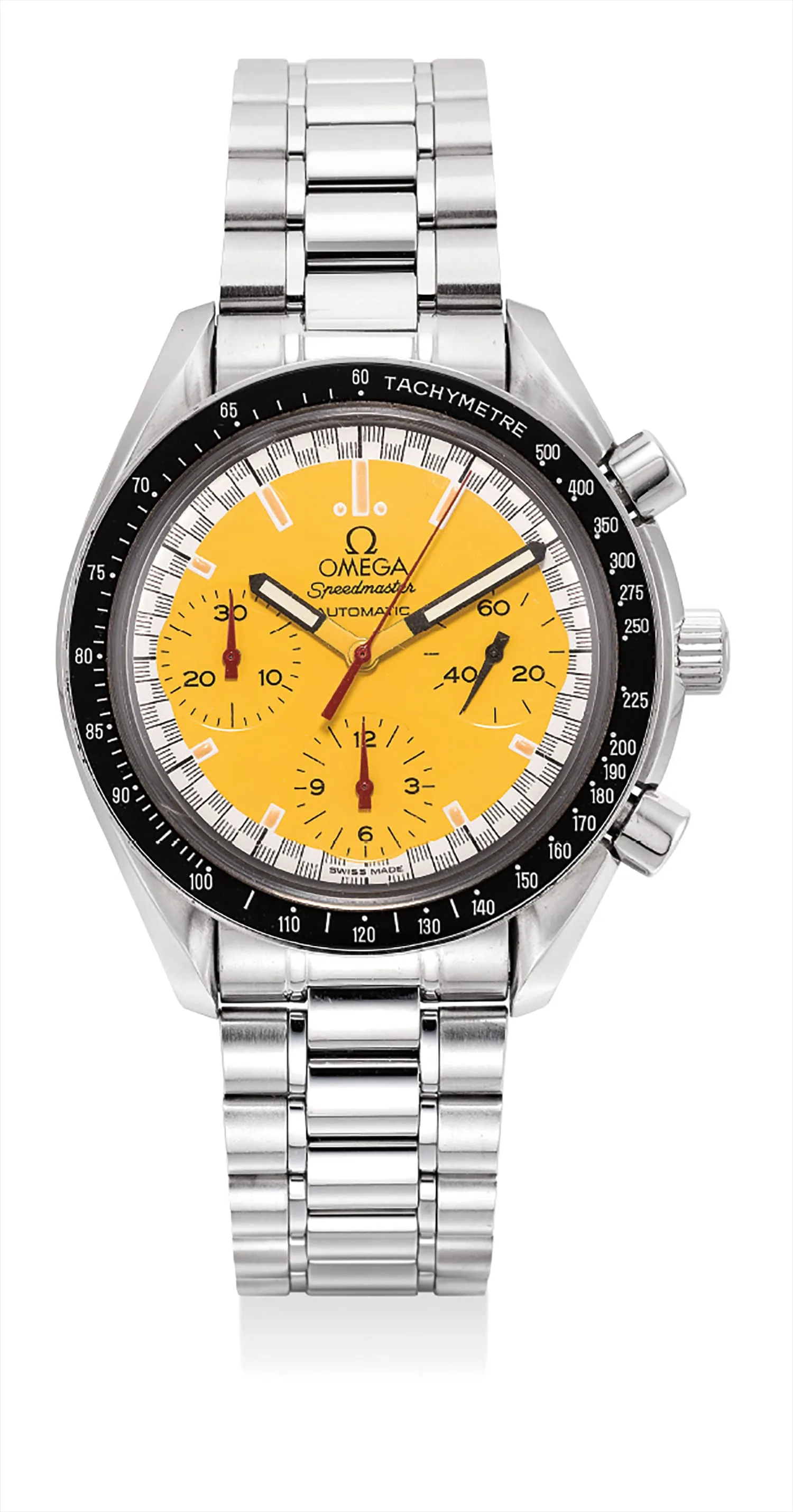 Omega Speedmaster "Michael Schumacher" 3810.12.40 39mm Stainless steel Yellow