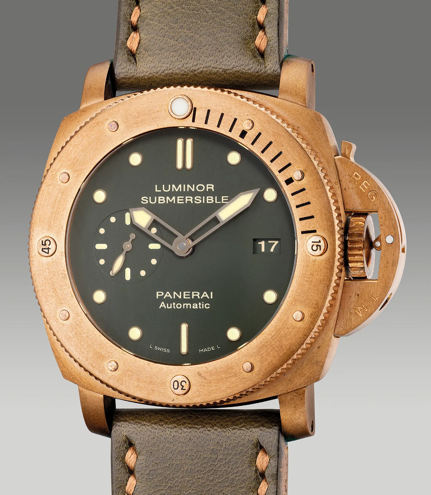 Panerai Luminor Submersible PAM 00382 47mm Bronze Green