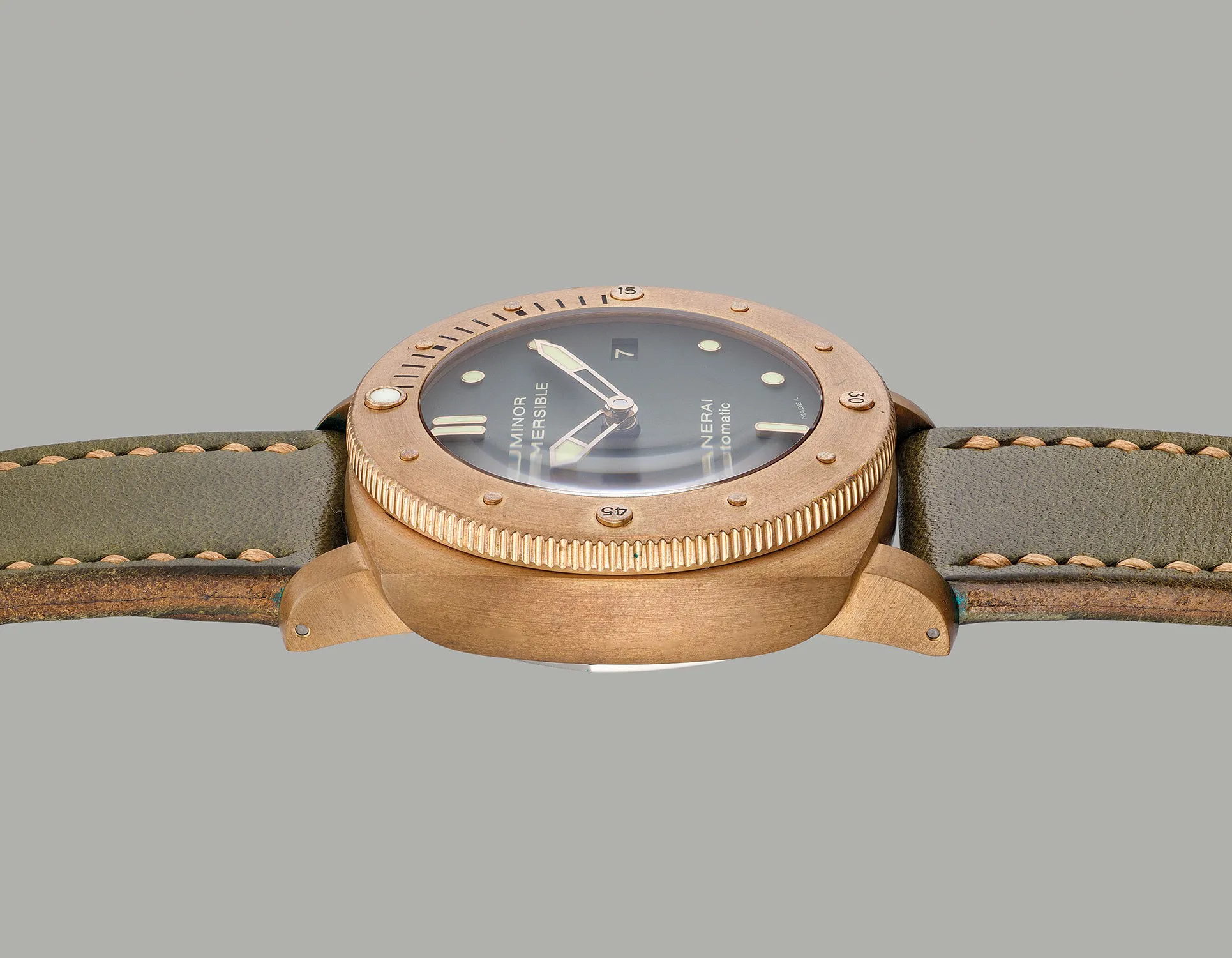 Panerai Luminor Submersible PAM 00382 47mm Bronze Green 4