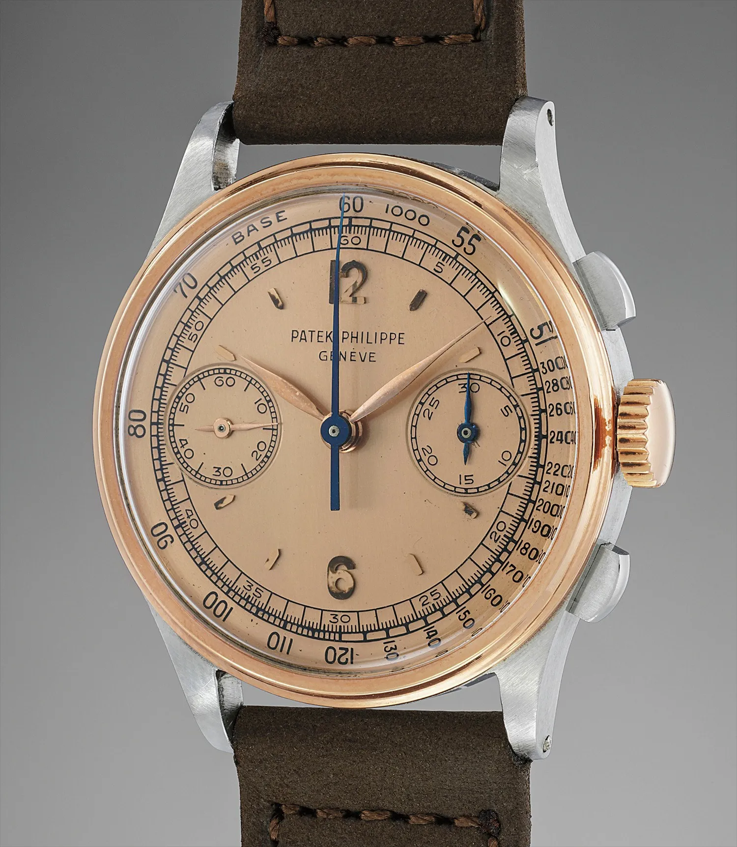 Patek Philippe 130 33.5mm Rose gold and Stainless steel Pink